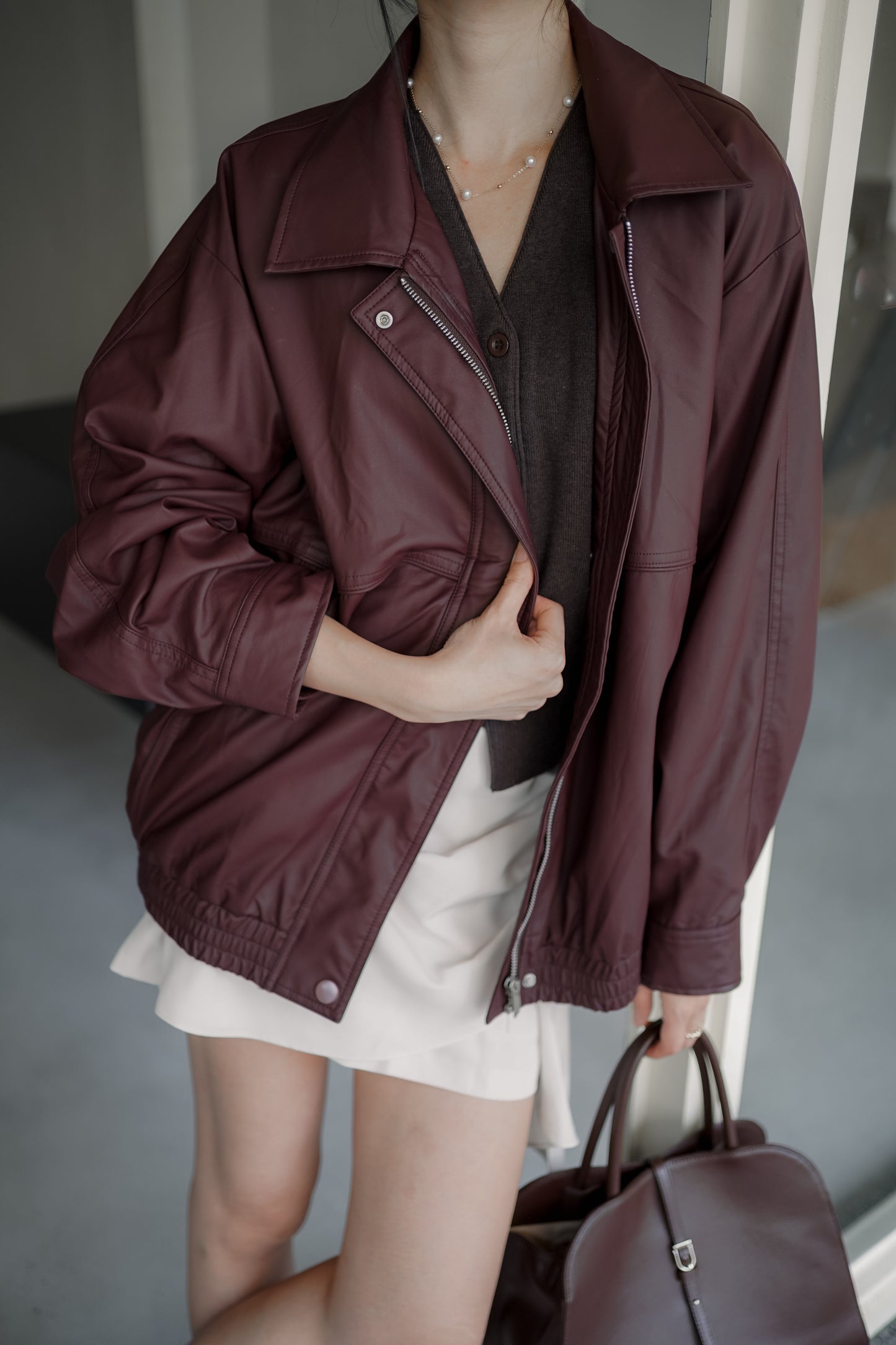 𝐒𝐞𝐩 【休閑鬆弛感】Relaxed Sunday Leather Jacket
