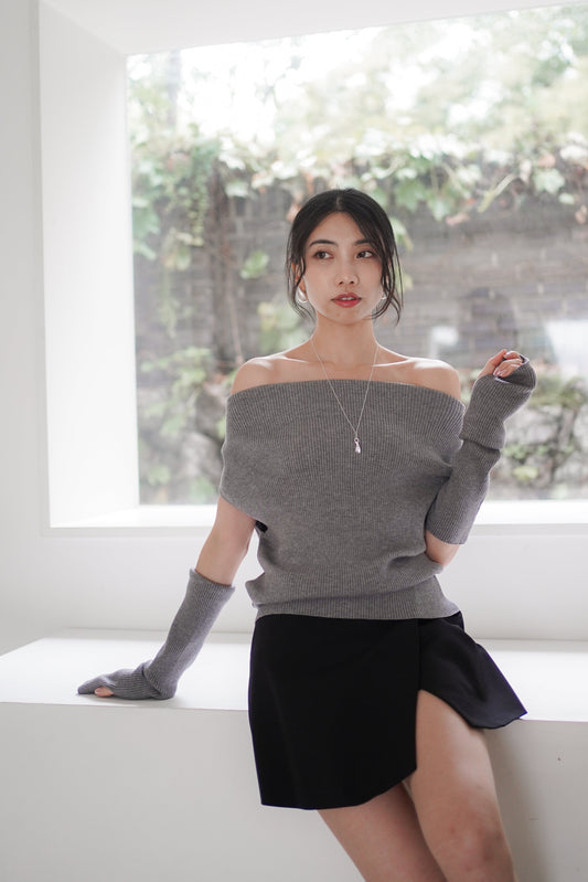 𝐒𝐞𝐩🇰🇷 Warmer Off-Shoulder Knit