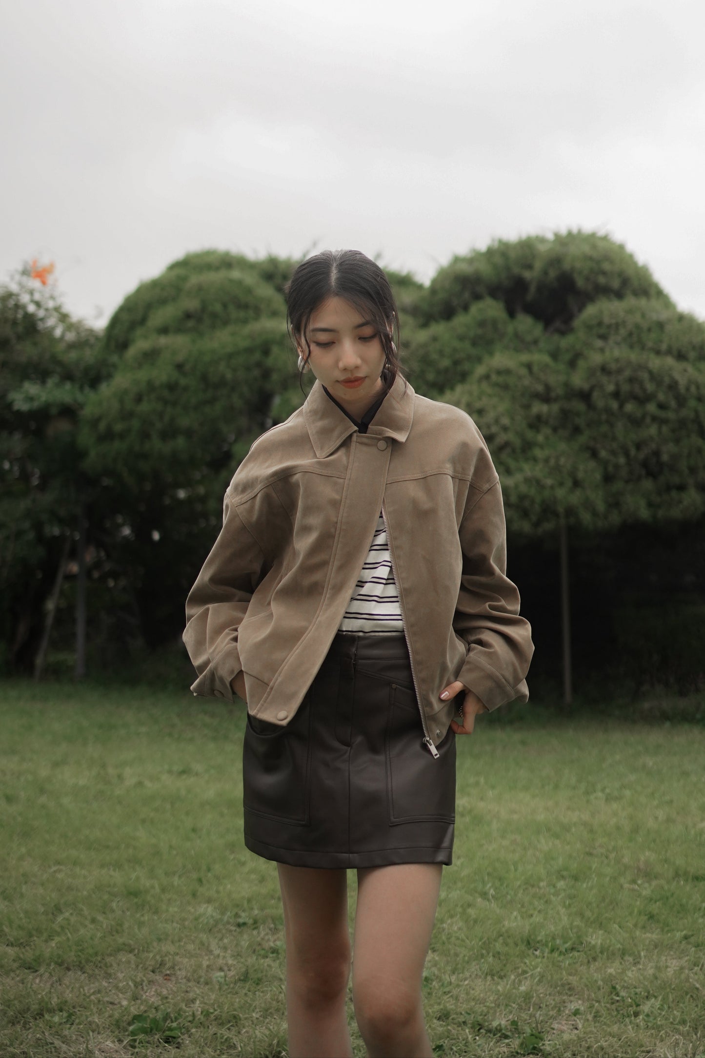 𝐒𝐞𝐩🇰🇷 Auden Leather Mini Skort