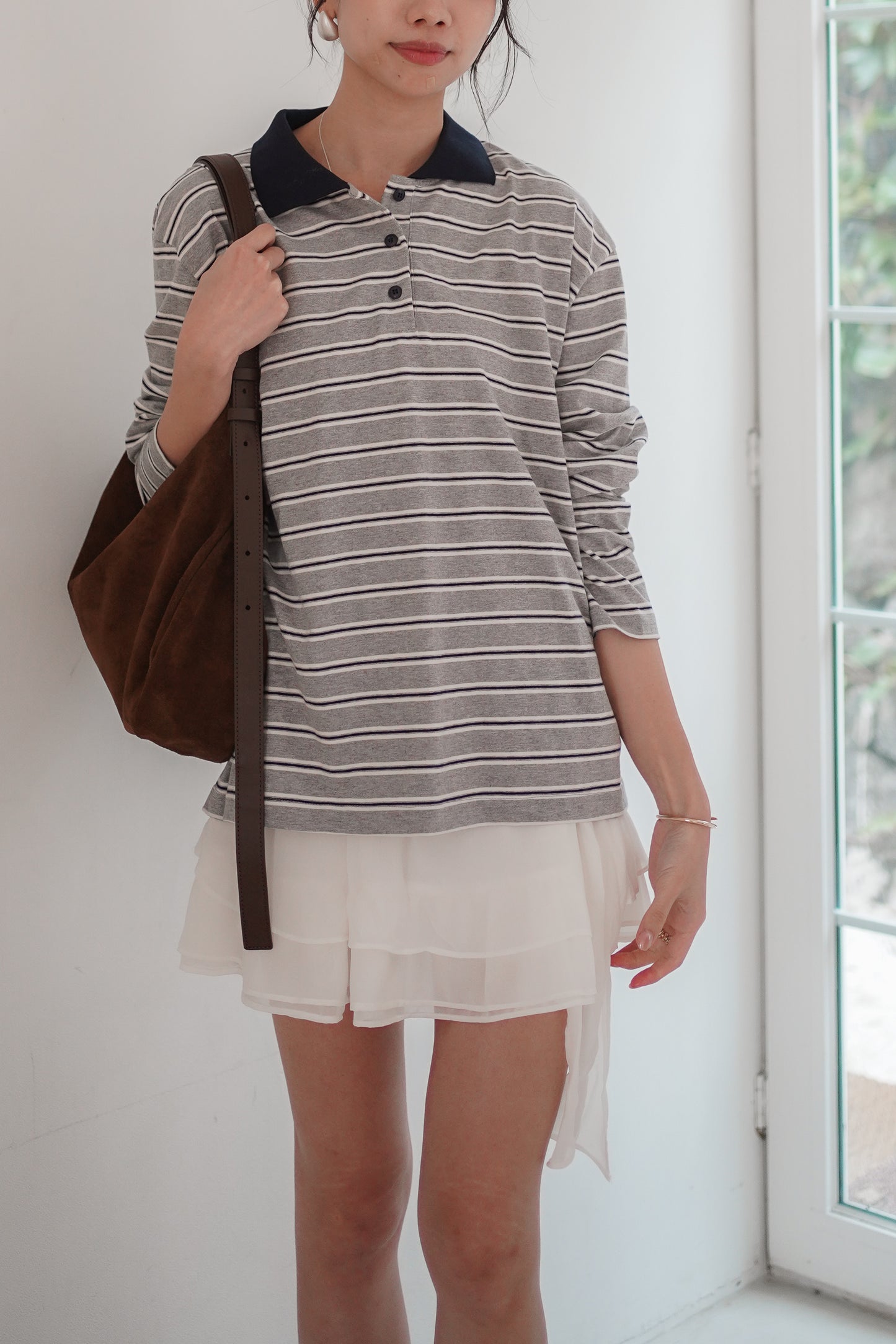 𝐒𝐞𝐩🇰🇷 Cambridge Stripes Cotton Polo