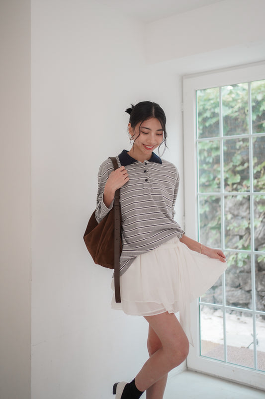 𝐒𝐞𝐩🇰🇷 Cambridge Stripes Cotton Polo