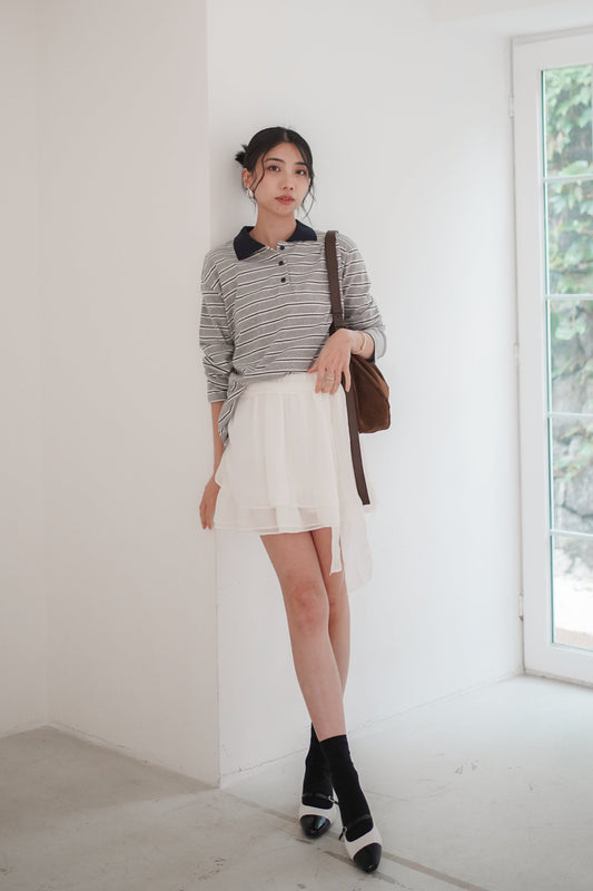 𝐒𝐞𝐩🇰🇷 Cambridge Stripes Cotton Polo