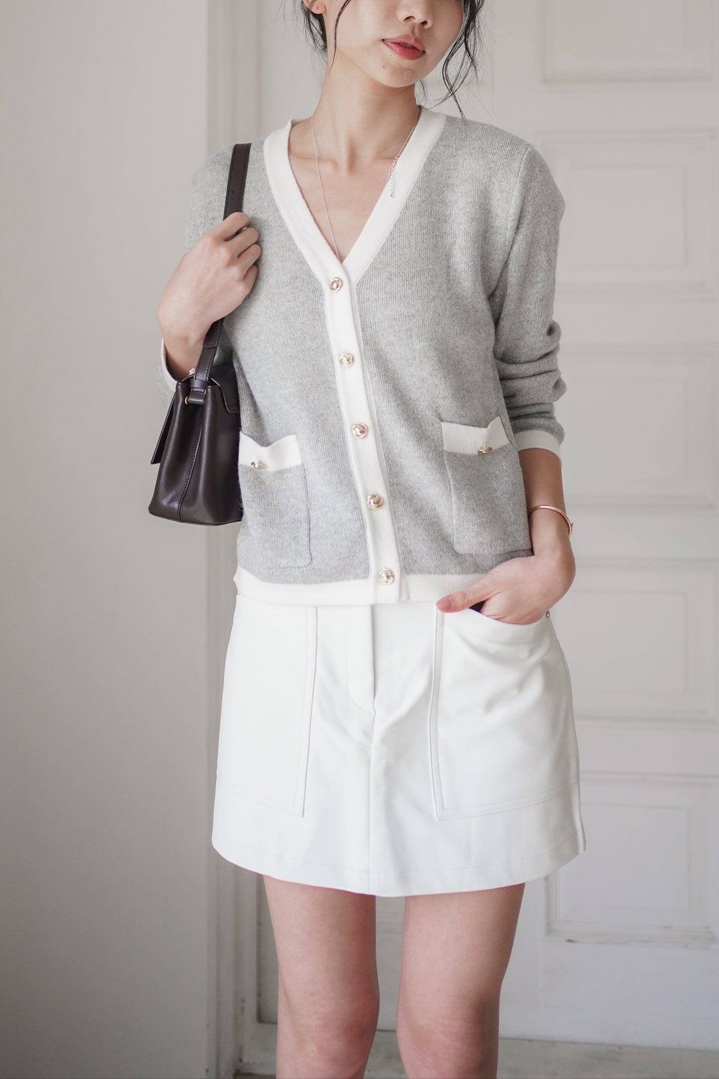 𝐒𝐞𝐩🇰🇷 Auden Leather Mini Skort