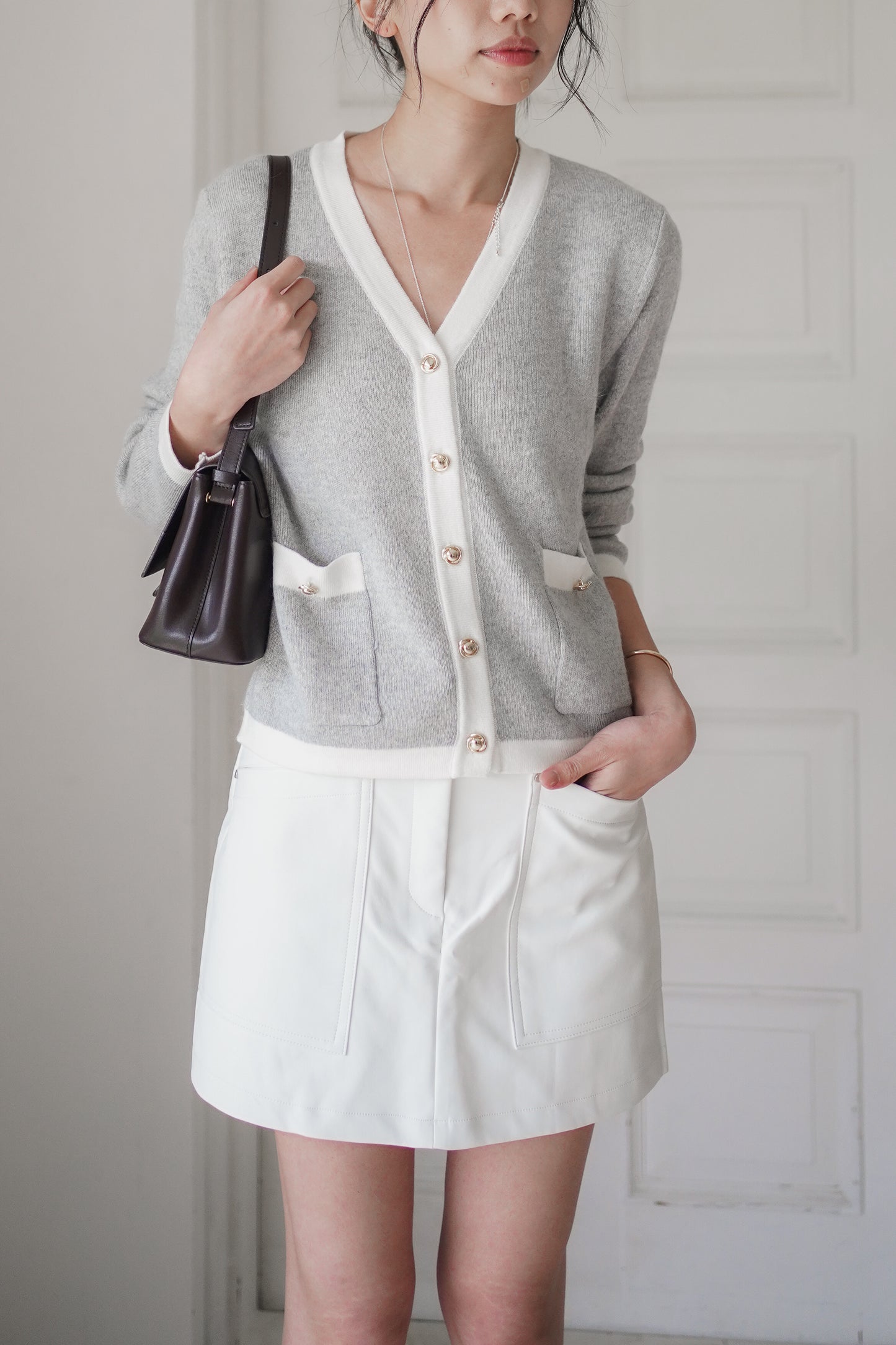 𝐒𝐞𝐩🇰🇷 Auden Leather Mini Skort