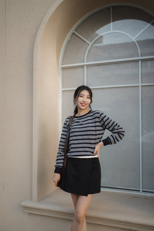 𝐎𝐜𝐭 Mellow Stripe Knit 【Cashmere & Merino Wool 】