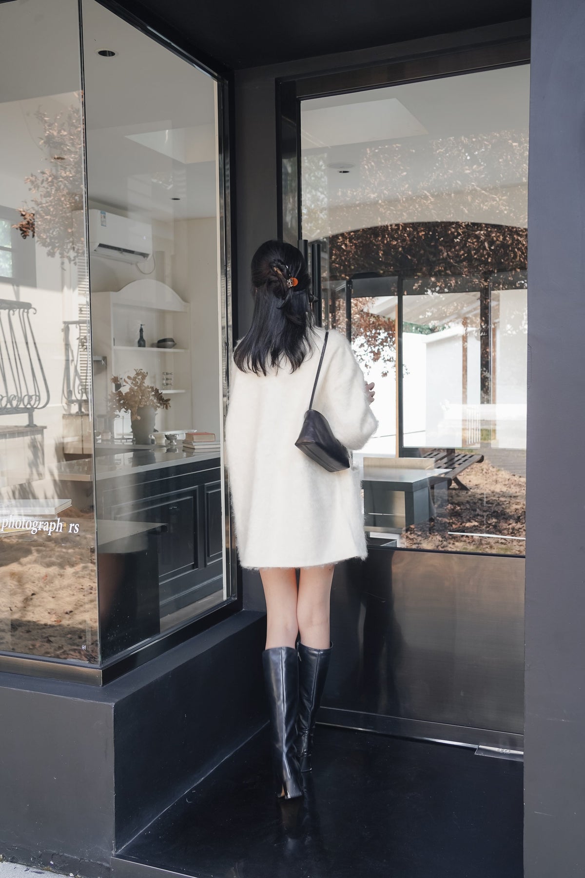 Soft Cocoon Coat — Ivory