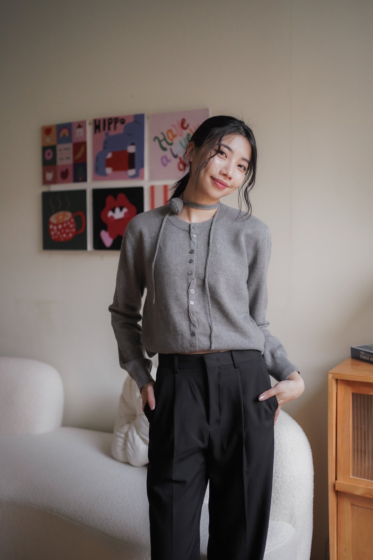 𝐎𝐜𝐭 Classic Rosa Cardigan 【100%Wool】