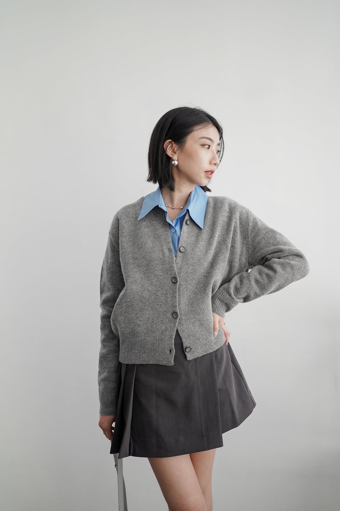 𝐅𝐚𝐥𝐥🍁 Round neck wool cardigan