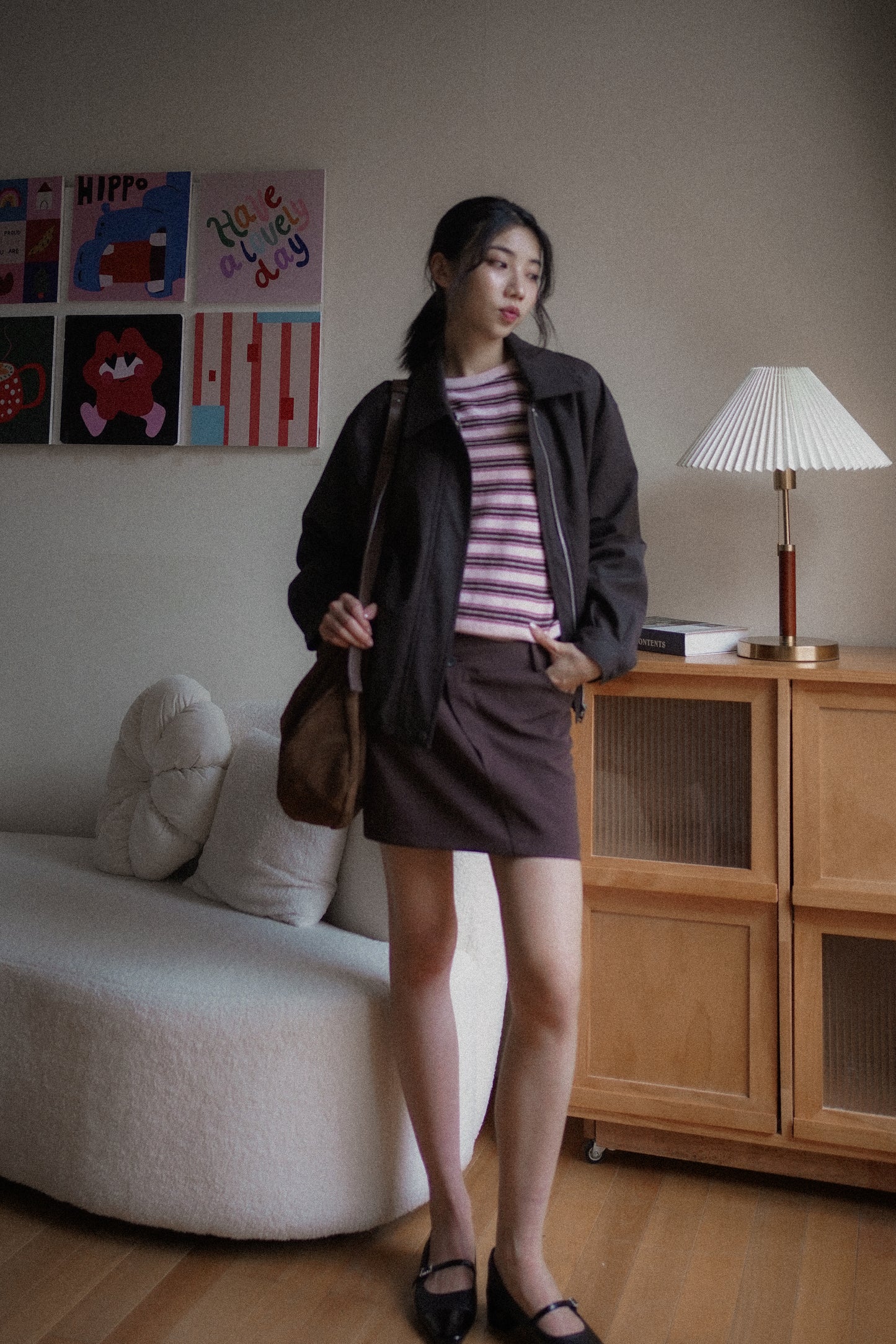 𝐎𝐜𝐭 Low Asymmetric Mini Skirt