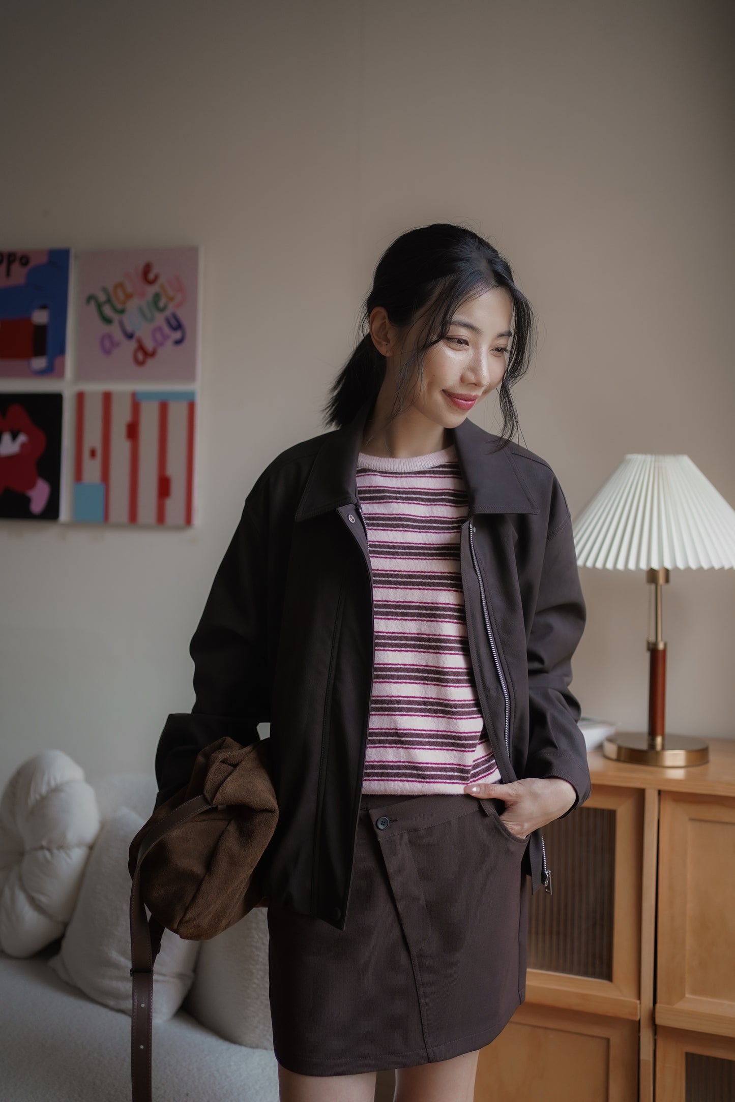 𝐎𝐜𝐭 Low Asymmetric Mini Skirt