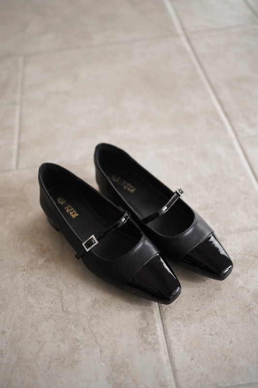 Kedi Buckle Mary Jane - Black