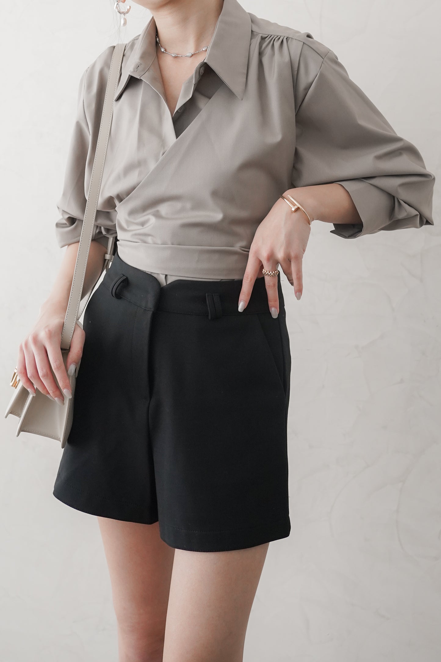 𝐅𝐚𝐥𝐥🍁 Wrap-waist shirt