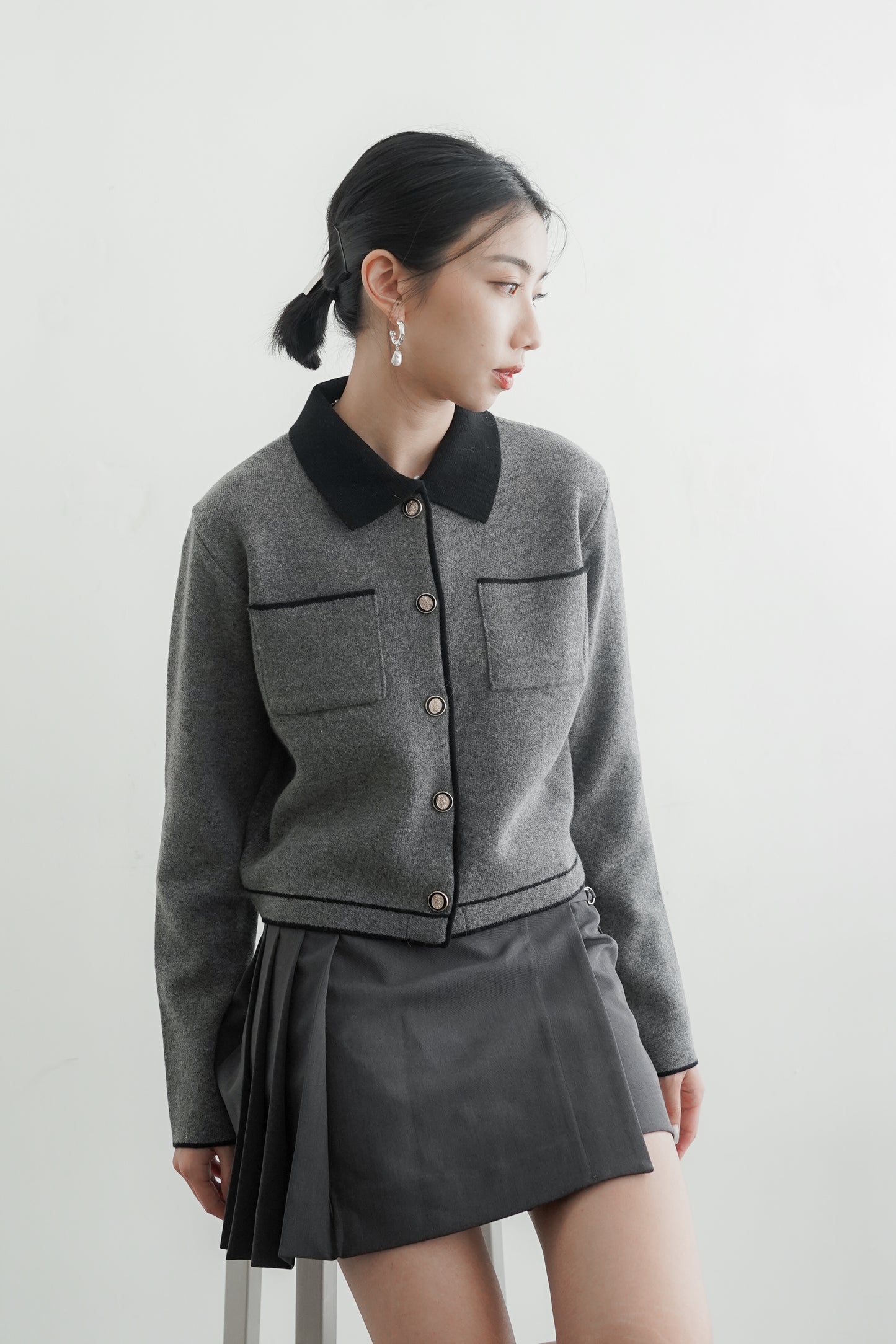 𝐅𝐚𝐥𝐥🍁  Collar Wool Cardigan