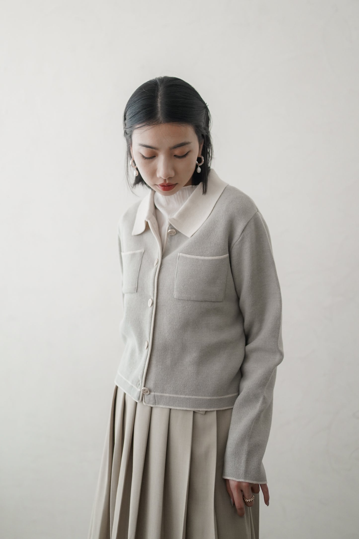 𝐅𝐚𝐥𝐥🍁  Collar Wool Cardigan