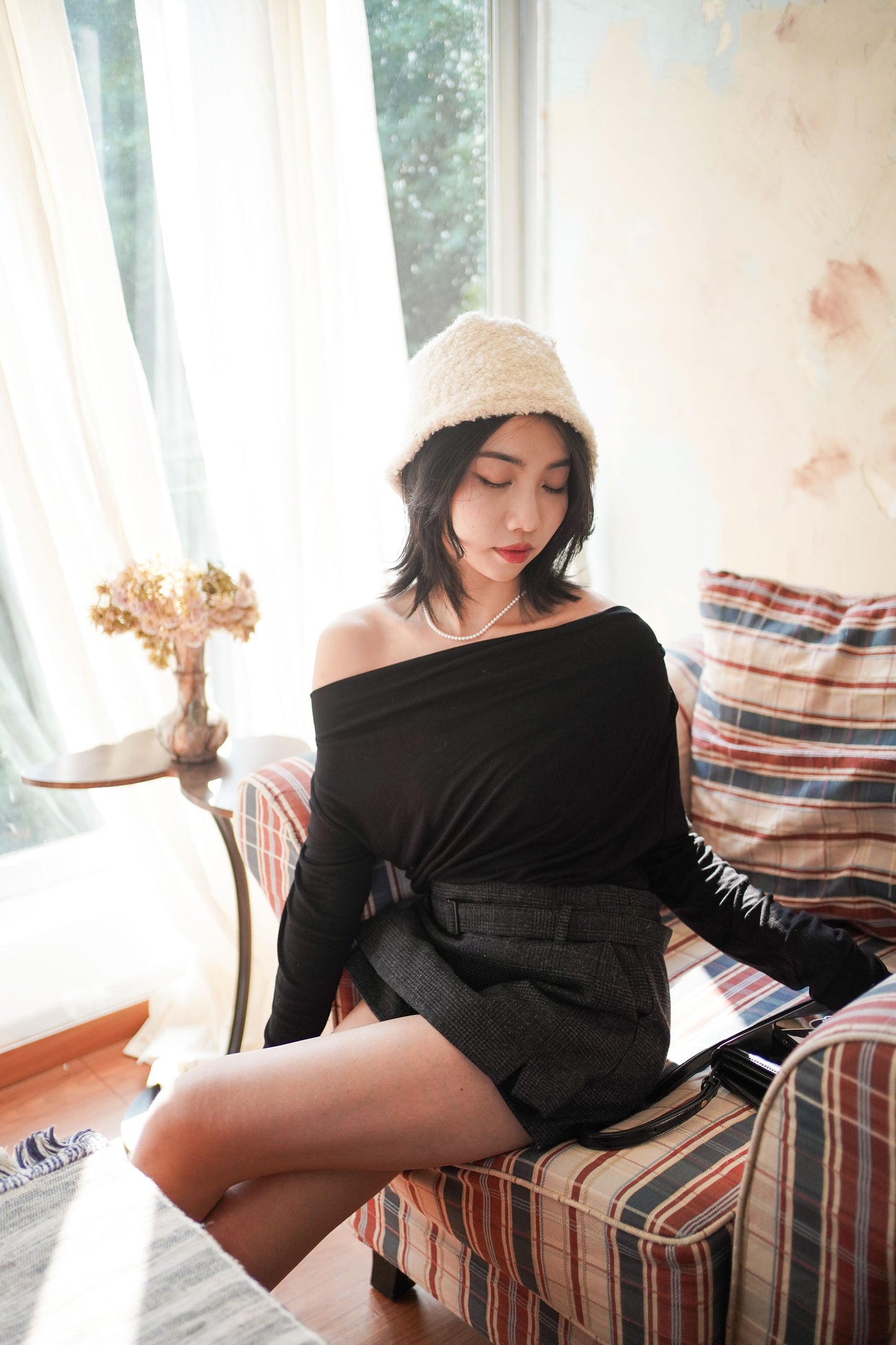 𝐃𝐞𝐜 【Kedi Made】  Lunare Drape Top Long Sleeves 〖升級材質〗