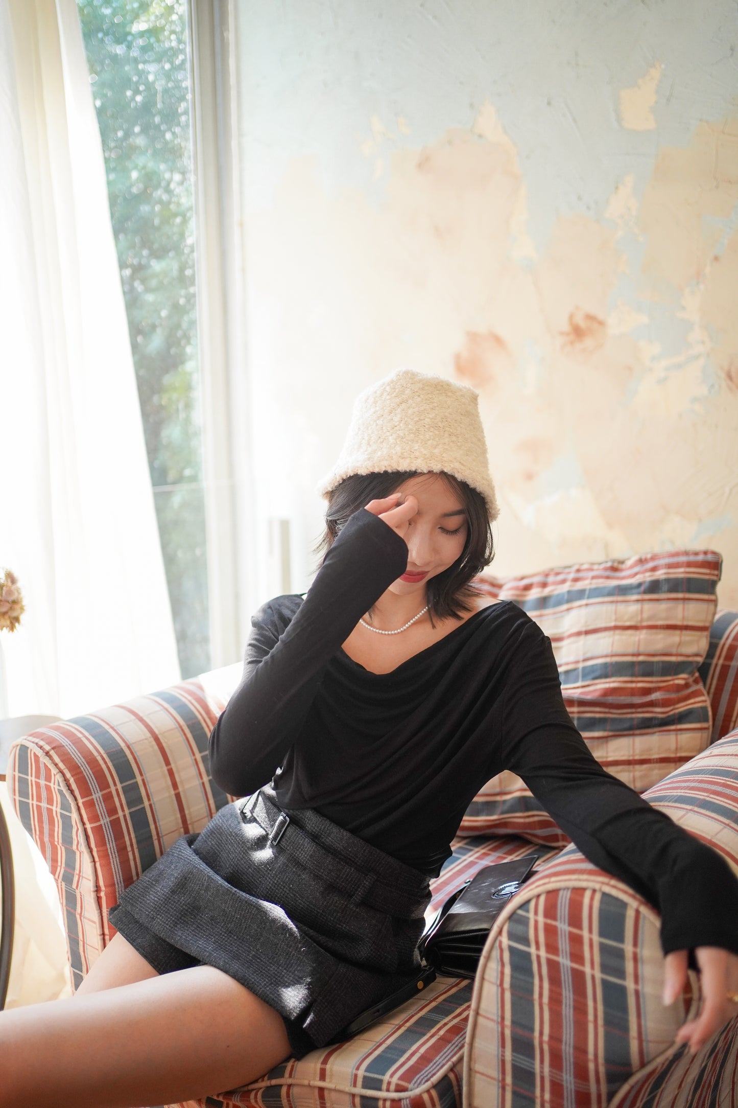 𝐃𝐞𝐜 【Kedi Made】  Lunare Drape Top Long Sleeves 〖升級材質〗