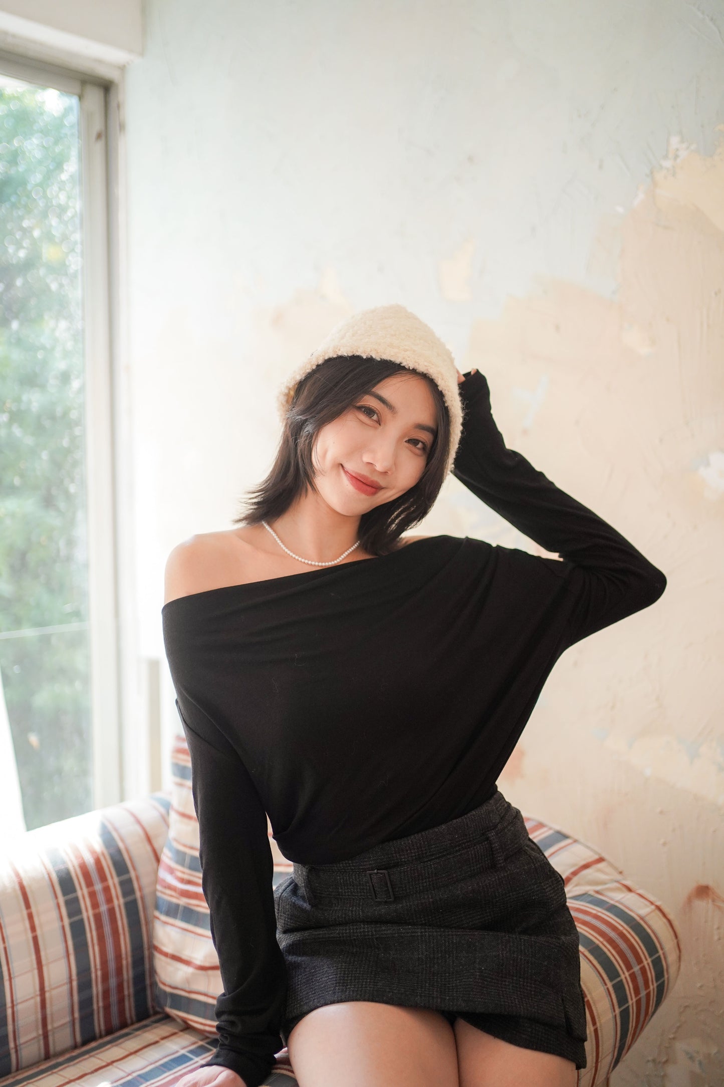 𝐃𝐞𝐜 【Kedi Made】  Lunare Drape Top Long Sleeves 〖升級材質〗