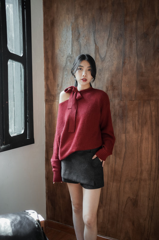 𝐃𝐞𝐜 Cross-Band Cashmere Angora Knit