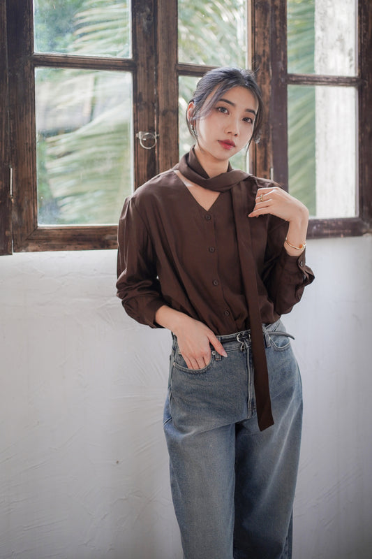𝐃𝐞𝐜 Drape Blouse