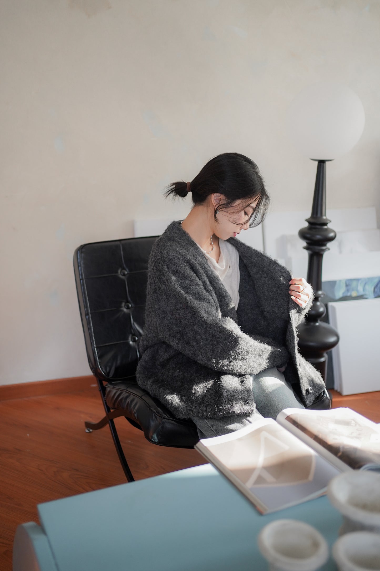 𝐃𝐞𝐜 Fuzzy Alpaca Cardigan
