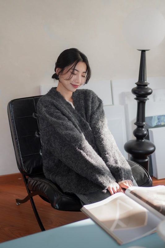 𝐃𝐞𝐜 Fuzzy Alpaca Cardigan