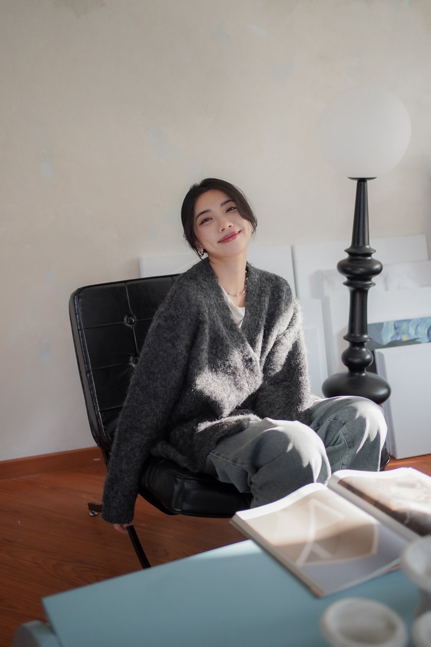 𝐃𝐞𝐜 Fuzzy Alpaca Cardigan