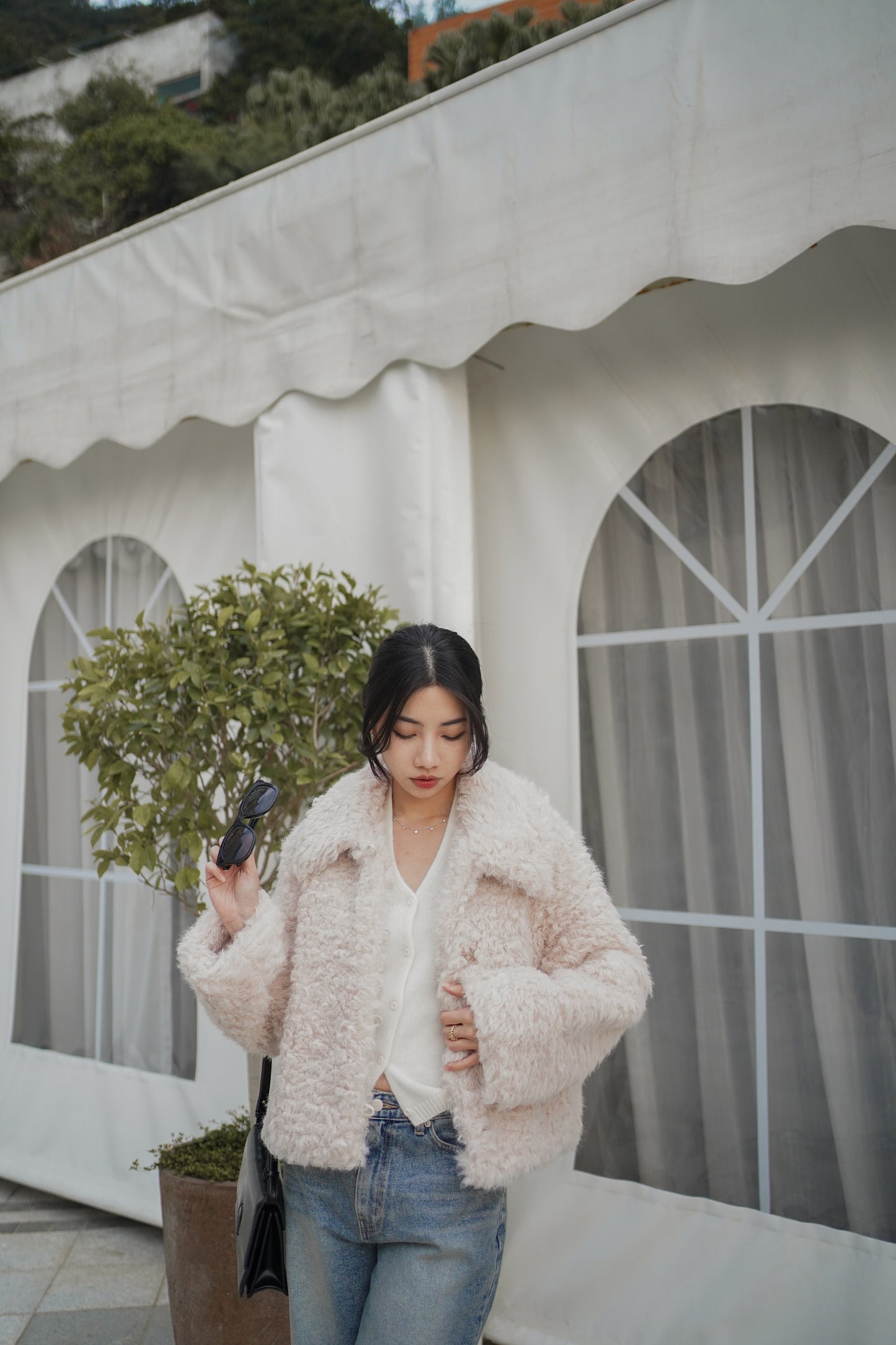 Soft Crème Teddy Jacket