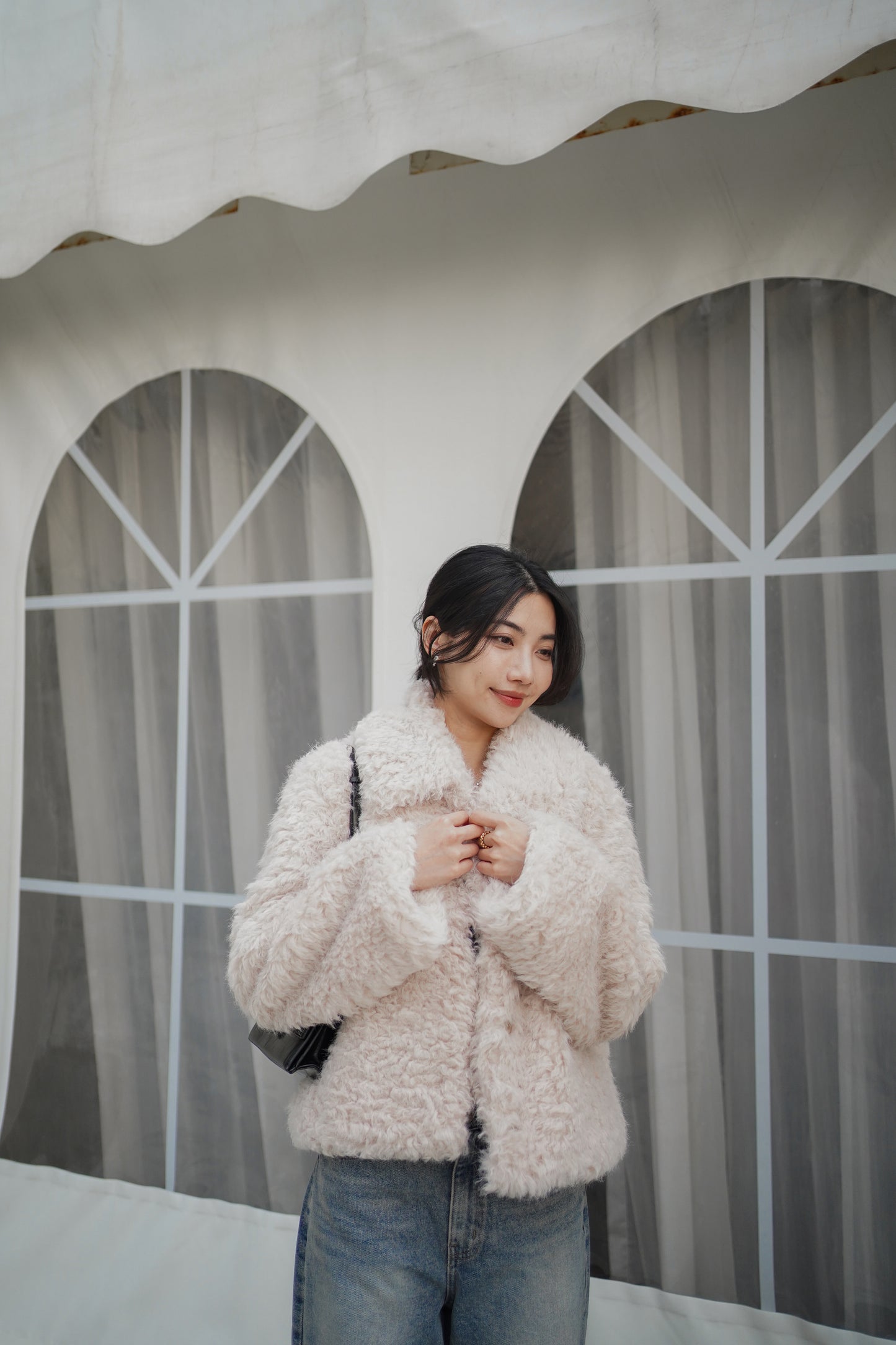 Soft Crème Teddy Jacket