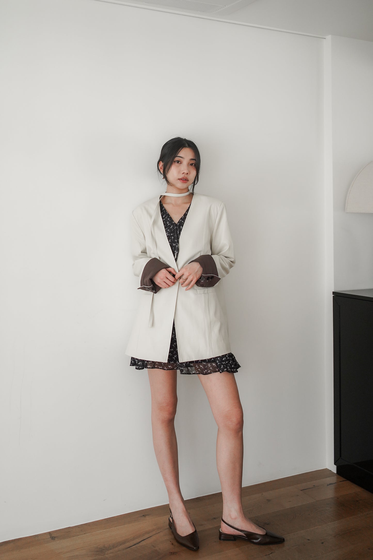 𝙎𝙖𝙡𝙚〖推薦款〗 Faux Leather Urban Blazer