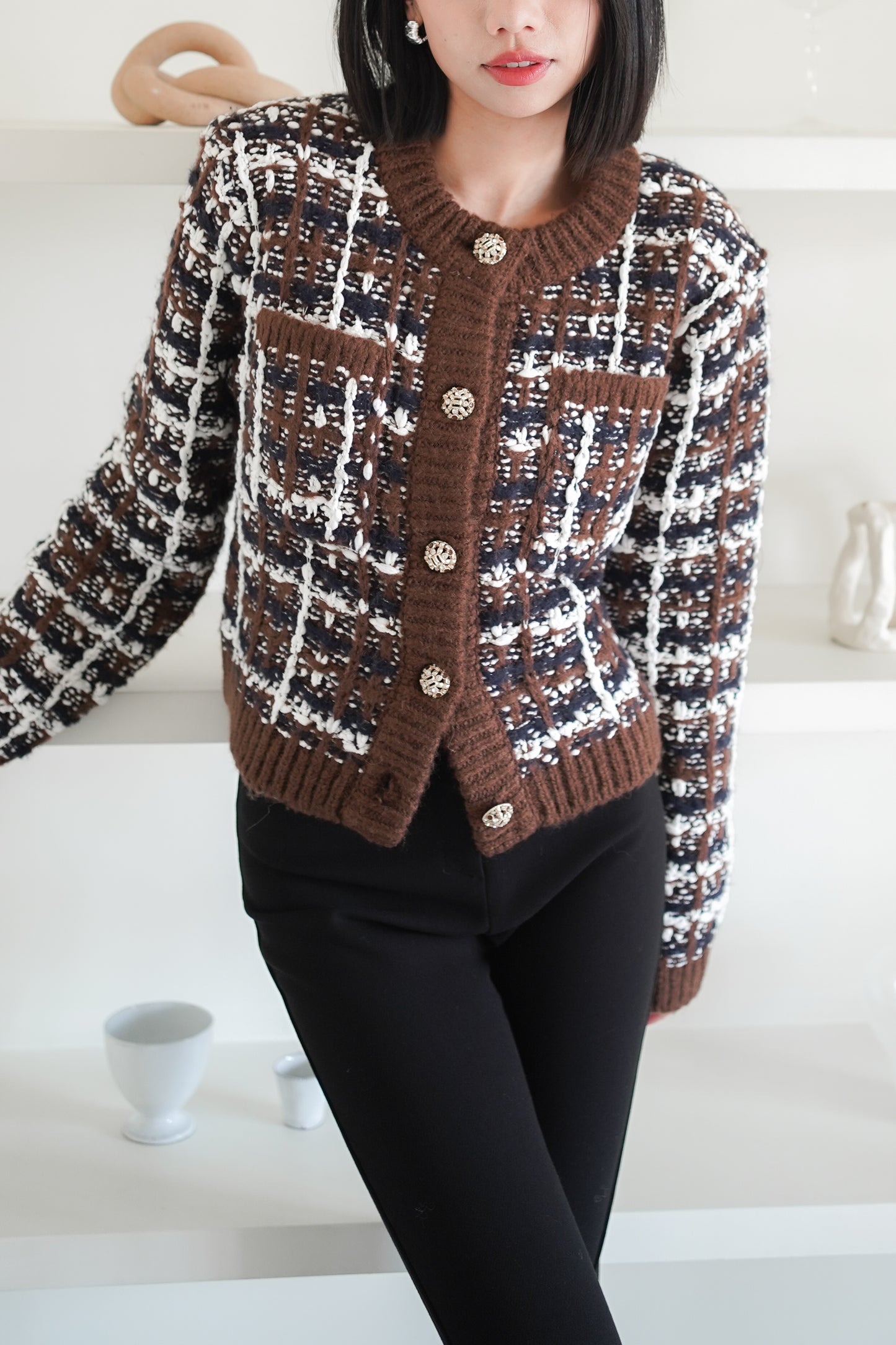 𝐅𝐚𝐥𝐥🍁  Wool Tweed Cardigan