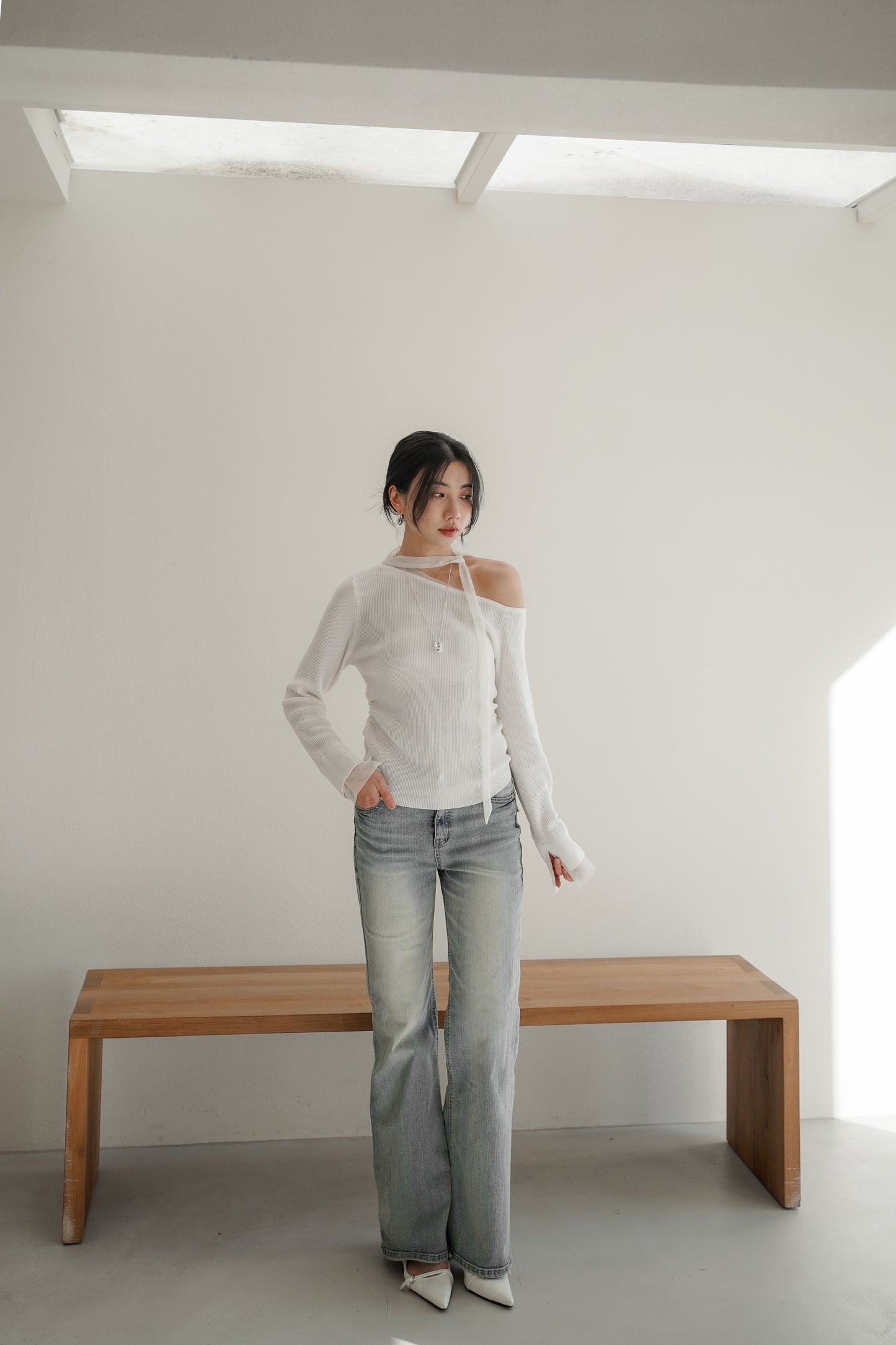 𝐌𝐚𝐫🇰🇷 Slim-cut Flare Denim