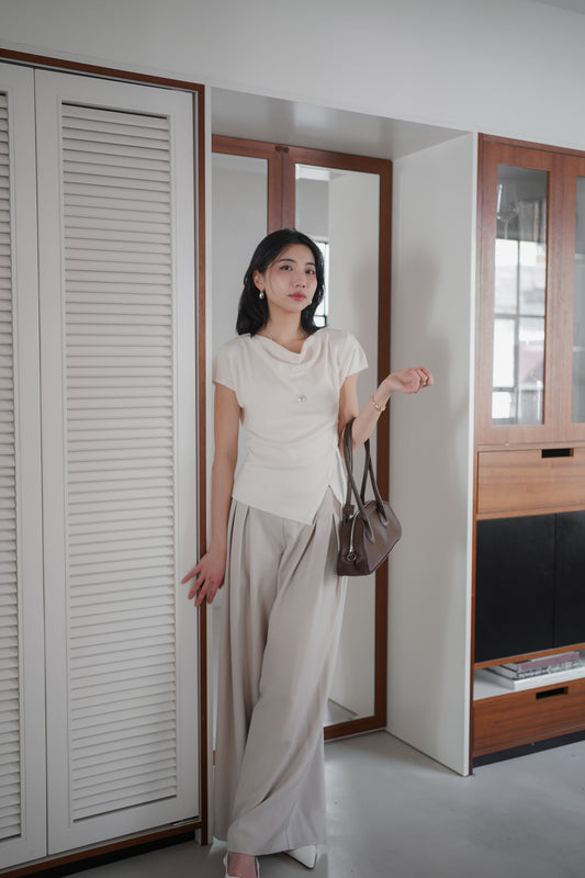 𝙎𝙖𝙡𝙚 〖免熨西褲〗Signature Double-Pleat Wide Pants