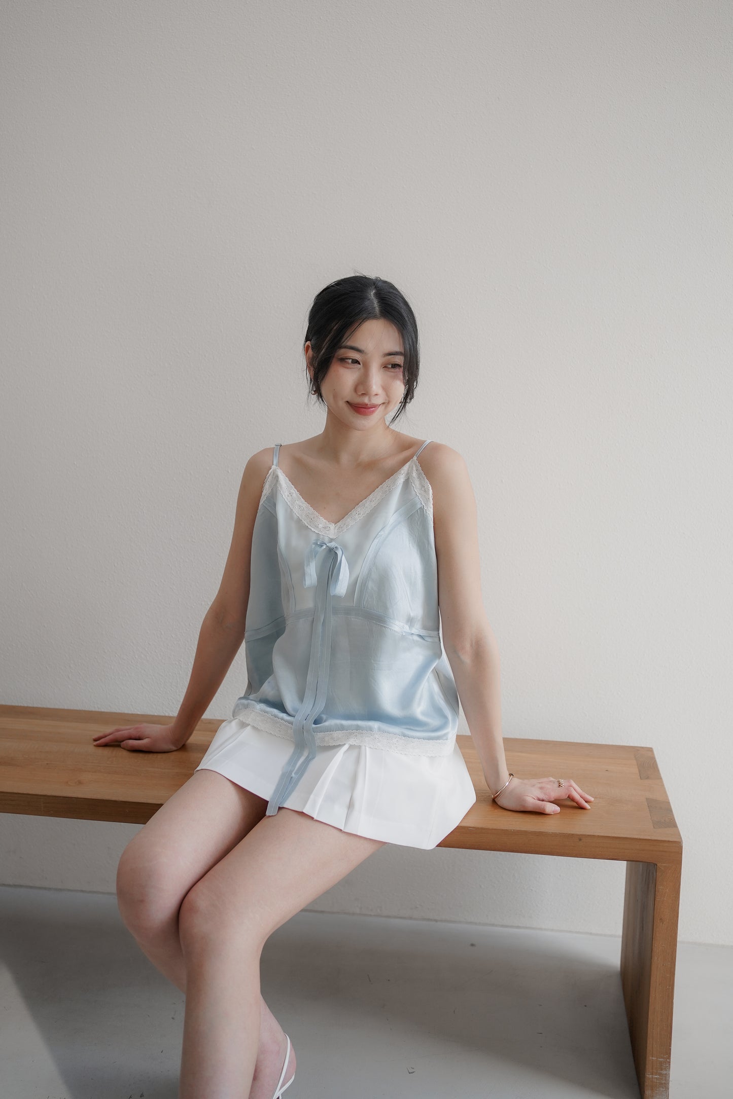 𝐌𝐚𝐫🇰🇷 〖高級法式慵懶〗Veil Lace Camisole