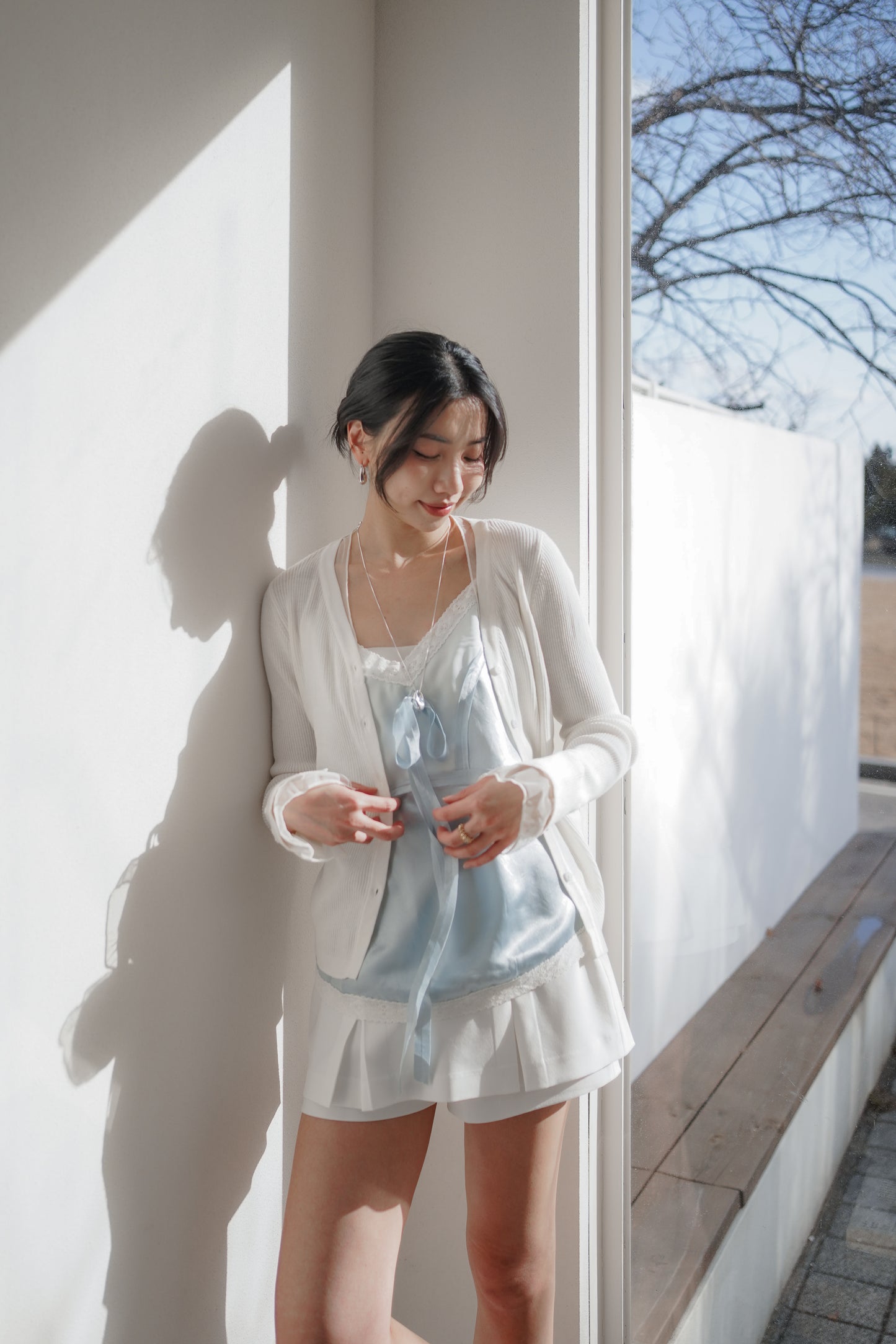 𝐌𝐚𝐫🇰🇷 〖高級法式慵懶〗Veil Lace Camisole