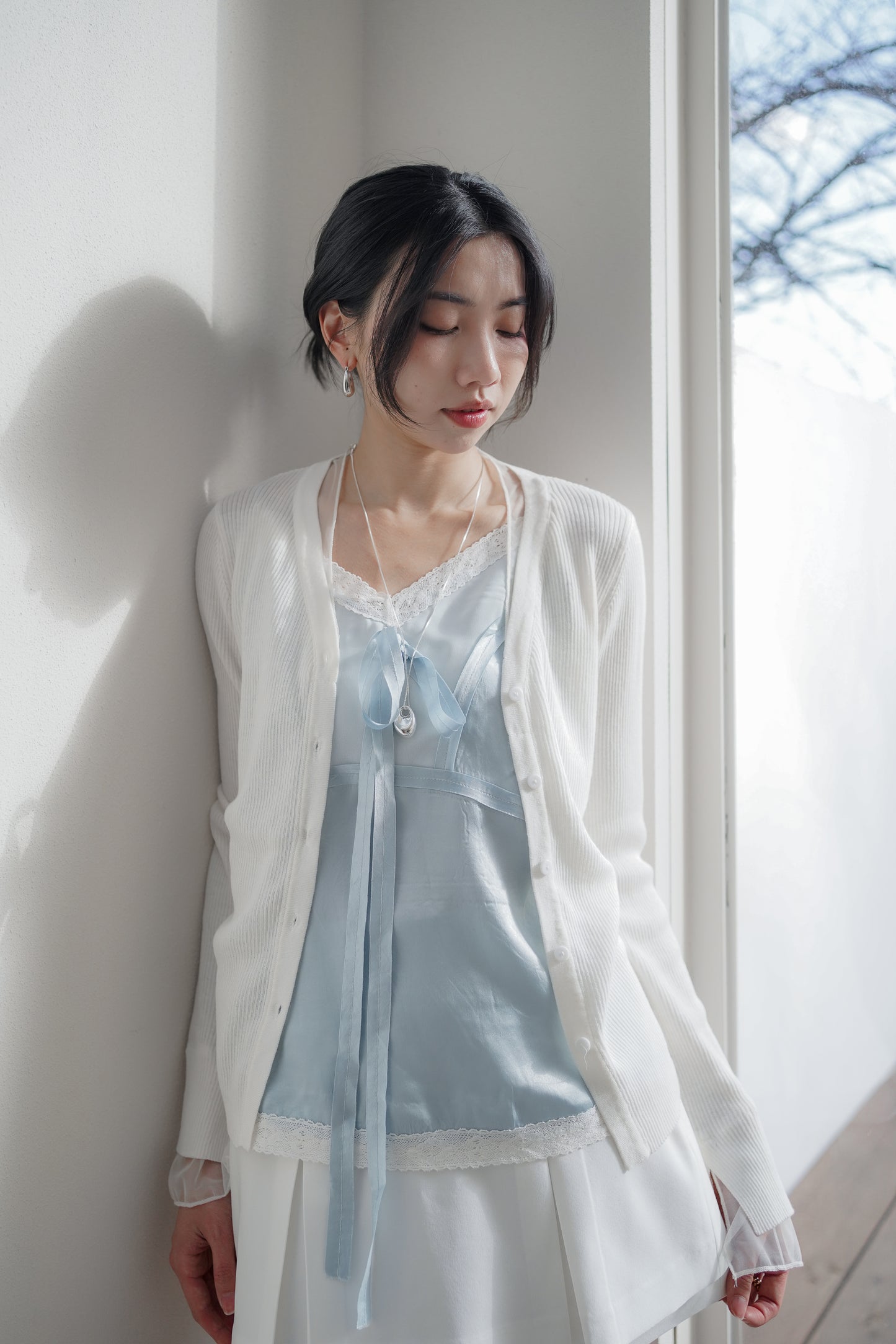 𝐌𝐚𝐫🇰🇷 〖高級法式慵懶〗Veil Lace Camisole