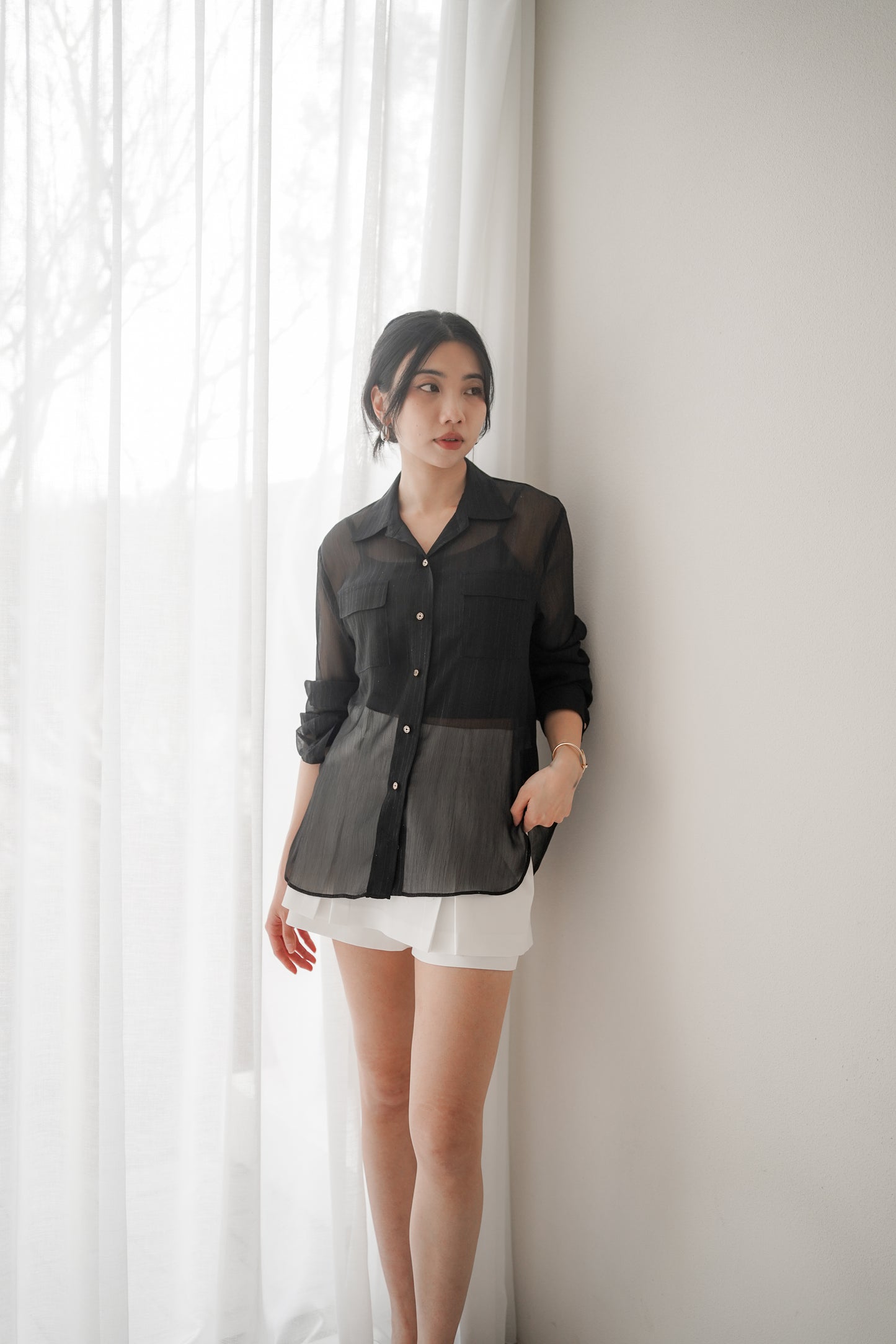 𝐌𝐚𝐫🇰🇷 Lumi Sheer Shirt