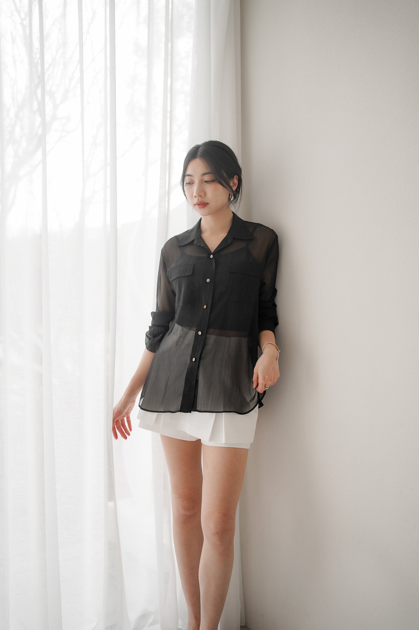 𝐌𝐚𝐫🇰🇷 Lumi Sheer Shirt