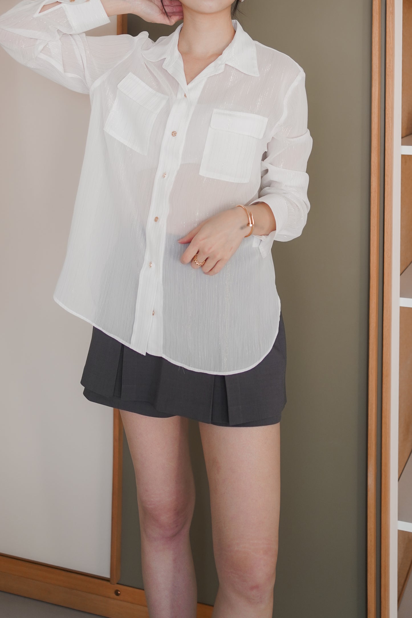 𝐌𝐚𝐫🇰🇷 Lumi Sheer Shirt