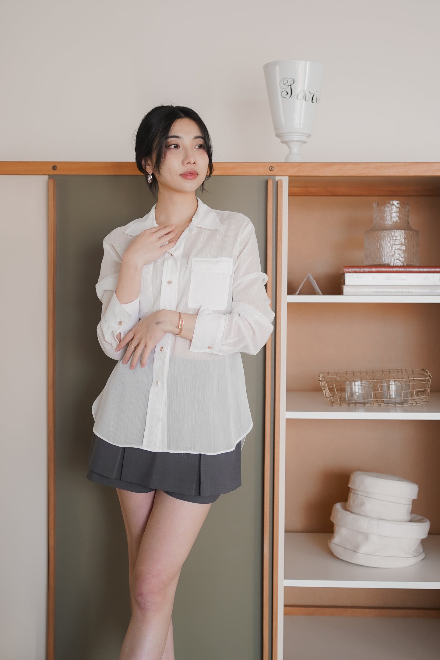 𝐌𝐚𝐫🇰🇷 Lumi Sheer Shirt