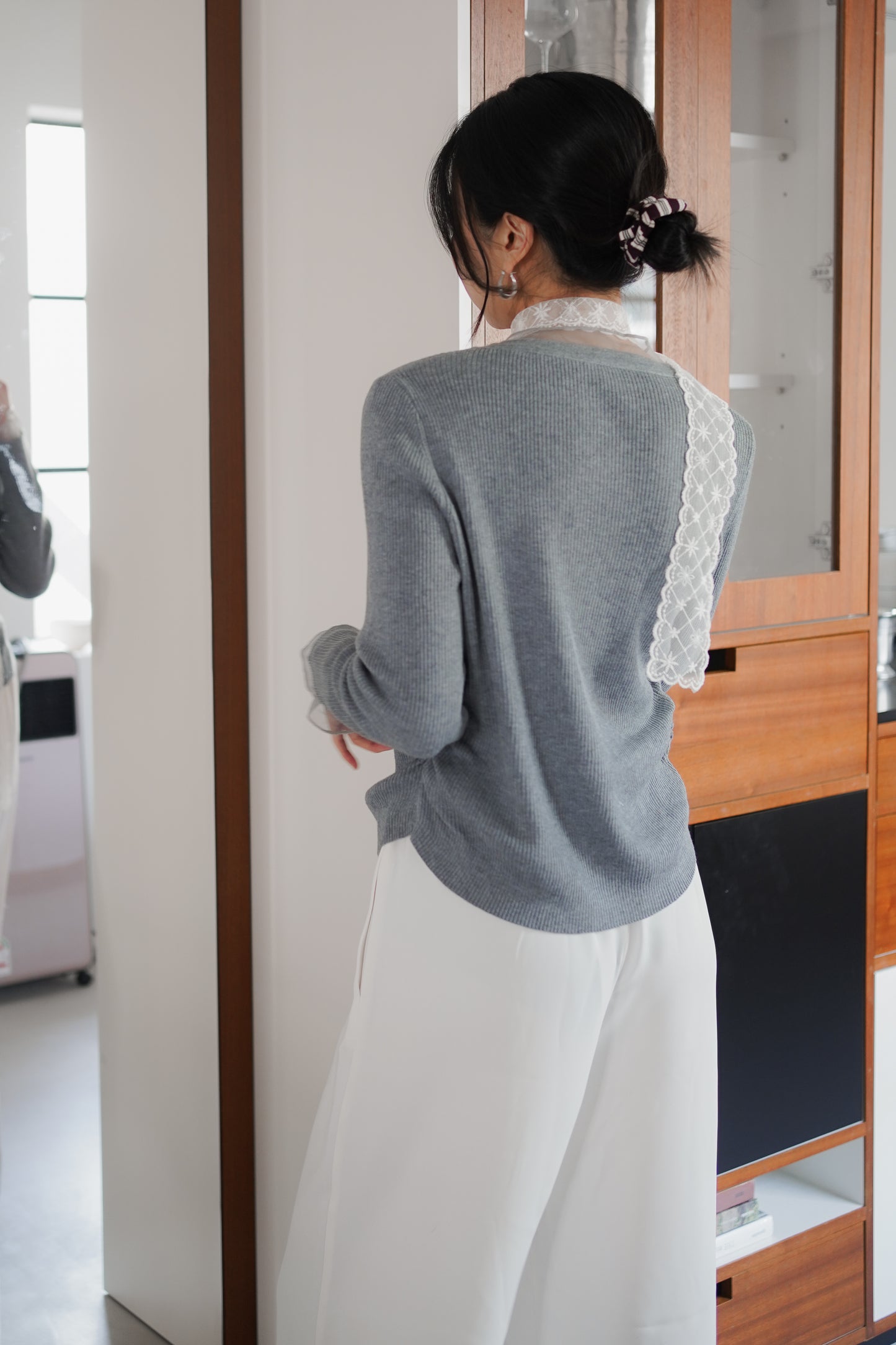 𝐌𝐚𝐫🇰🇷 〖推薦款〗  Sheer Cuff Knit Cardigan