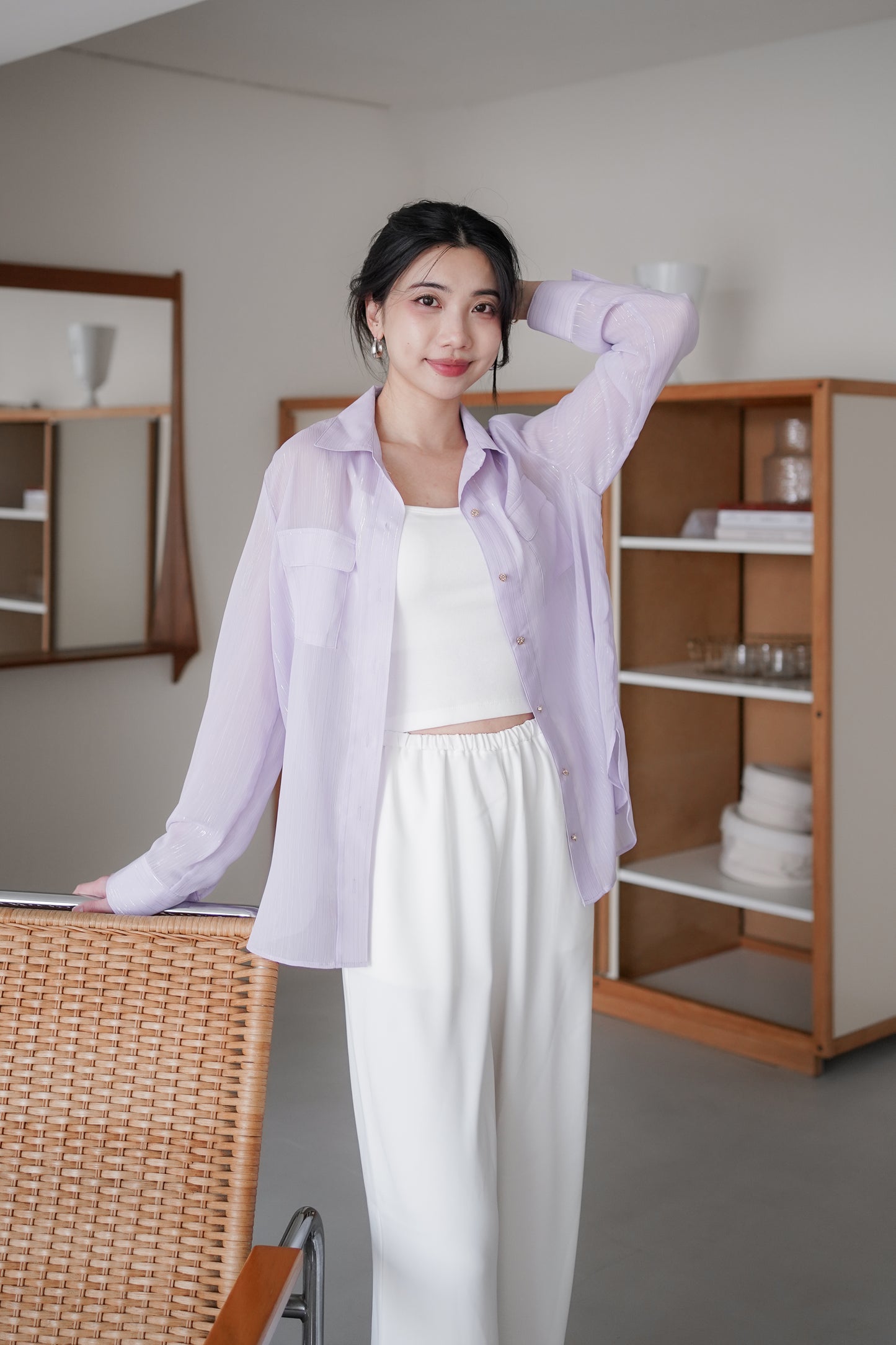 𝐌𝐚𝐫🇰🇷 Lumi Sheer Shirt