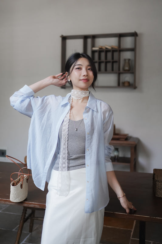 𝐀𝐩𝐫✨ Sheer Light Shirt