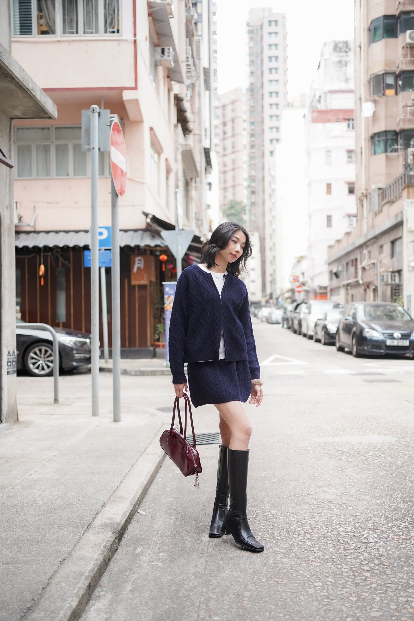 ᴊᴀɴ Wool80 Cable-Knit Jacket & Skirt Set