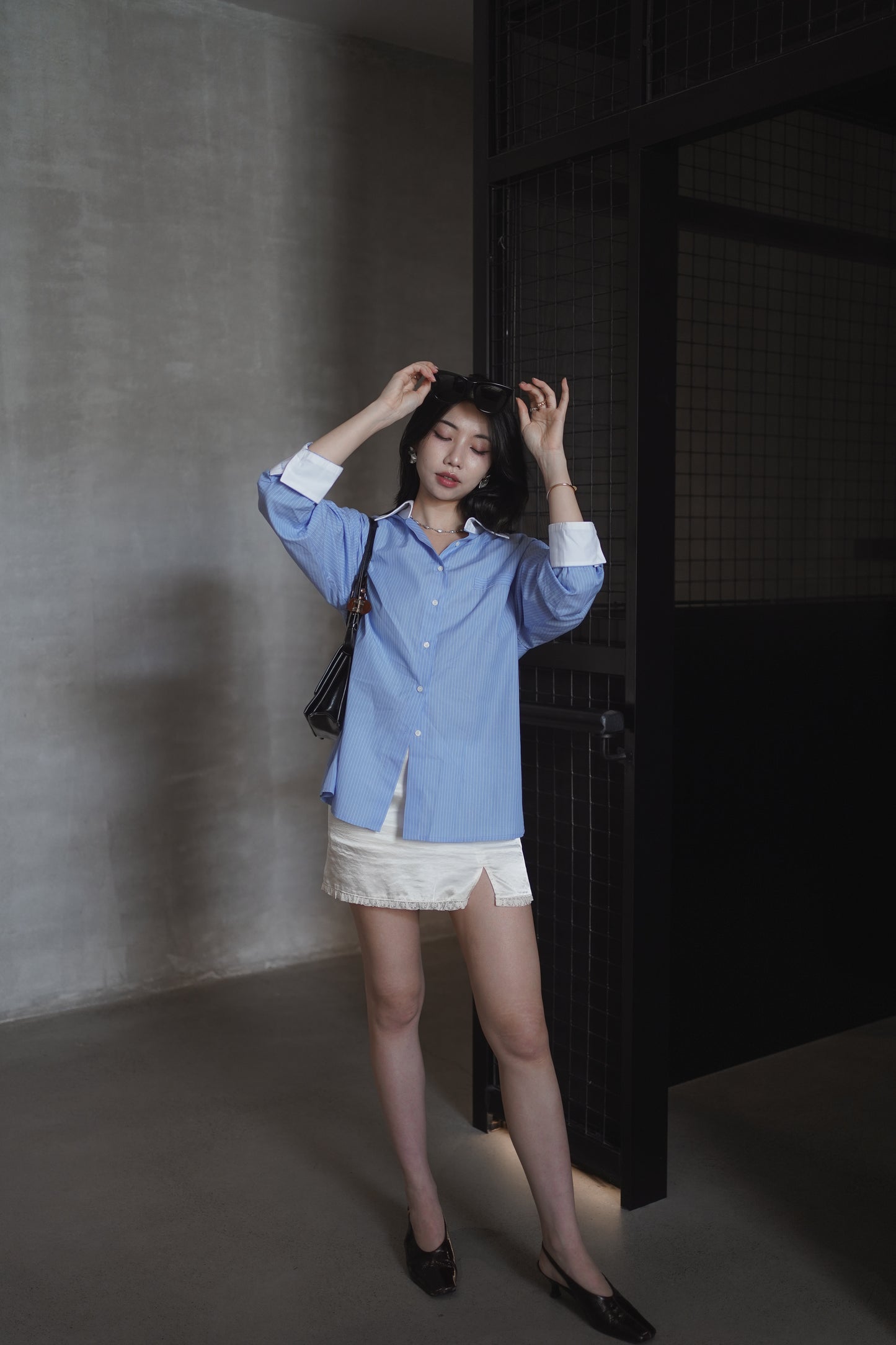 𝐀𝐩𝐫✨  【Kedi Made】 Old Money Stripe Shirt ᵇᵉˢᵗ ⁱᵗᵉᵐ