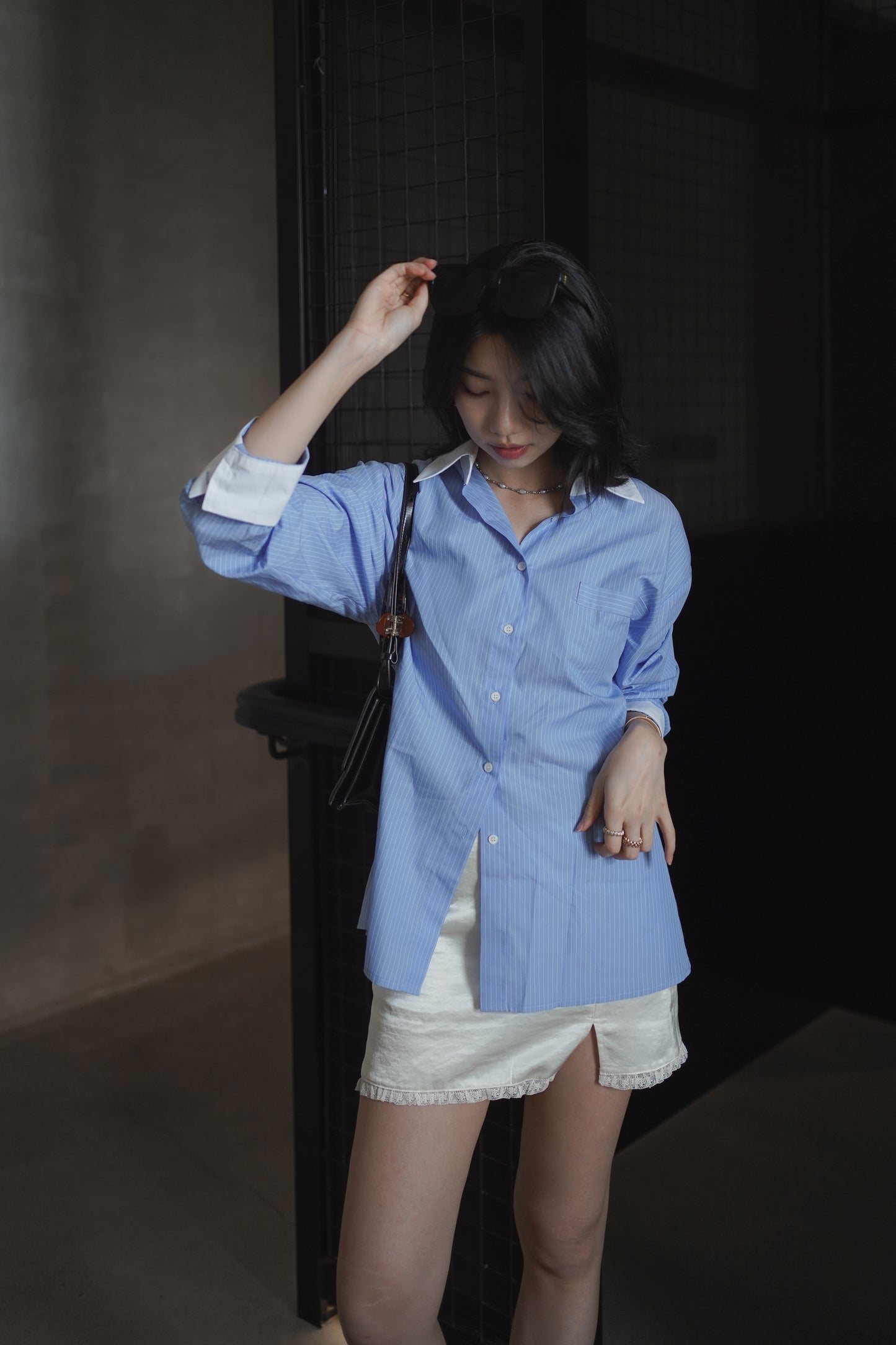 𝐀𝐩𝐫✨  【Kedi Made】 Old Money Stripe Shirt ᵇᵉˢᵗ ⁱᵗᵉᵐ