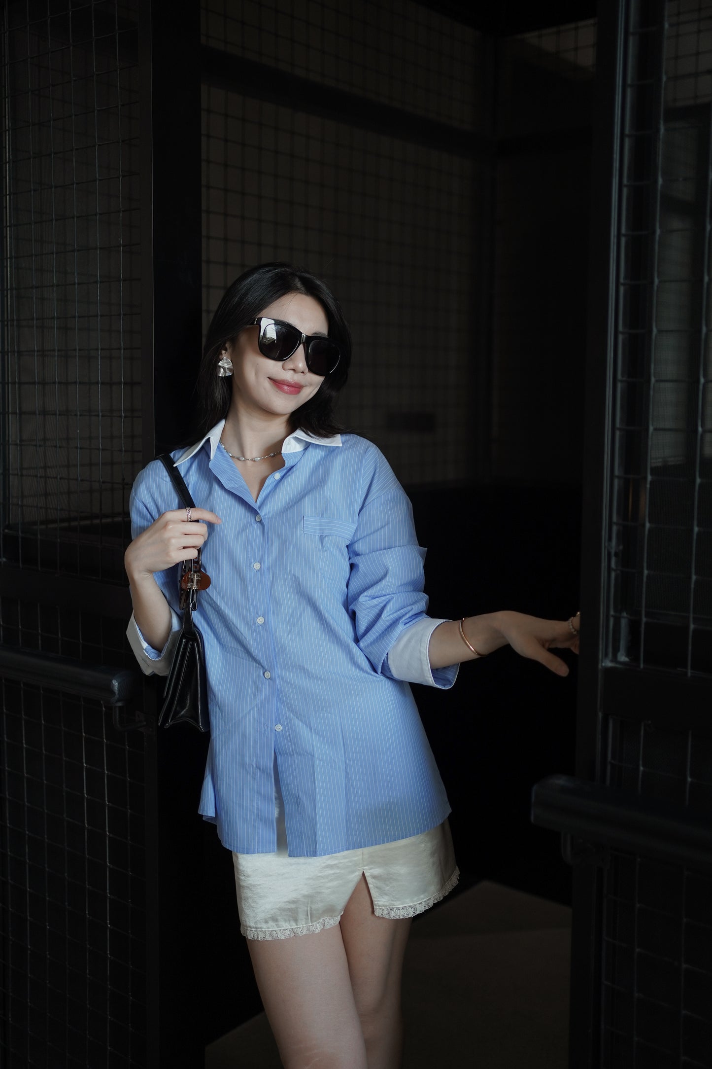 𝐀𝐩𝐫✨  【Kedi Made】 Old Money Stripe Shirt ᵇᵉˢᵗ ⁱᵗᵉᵐ