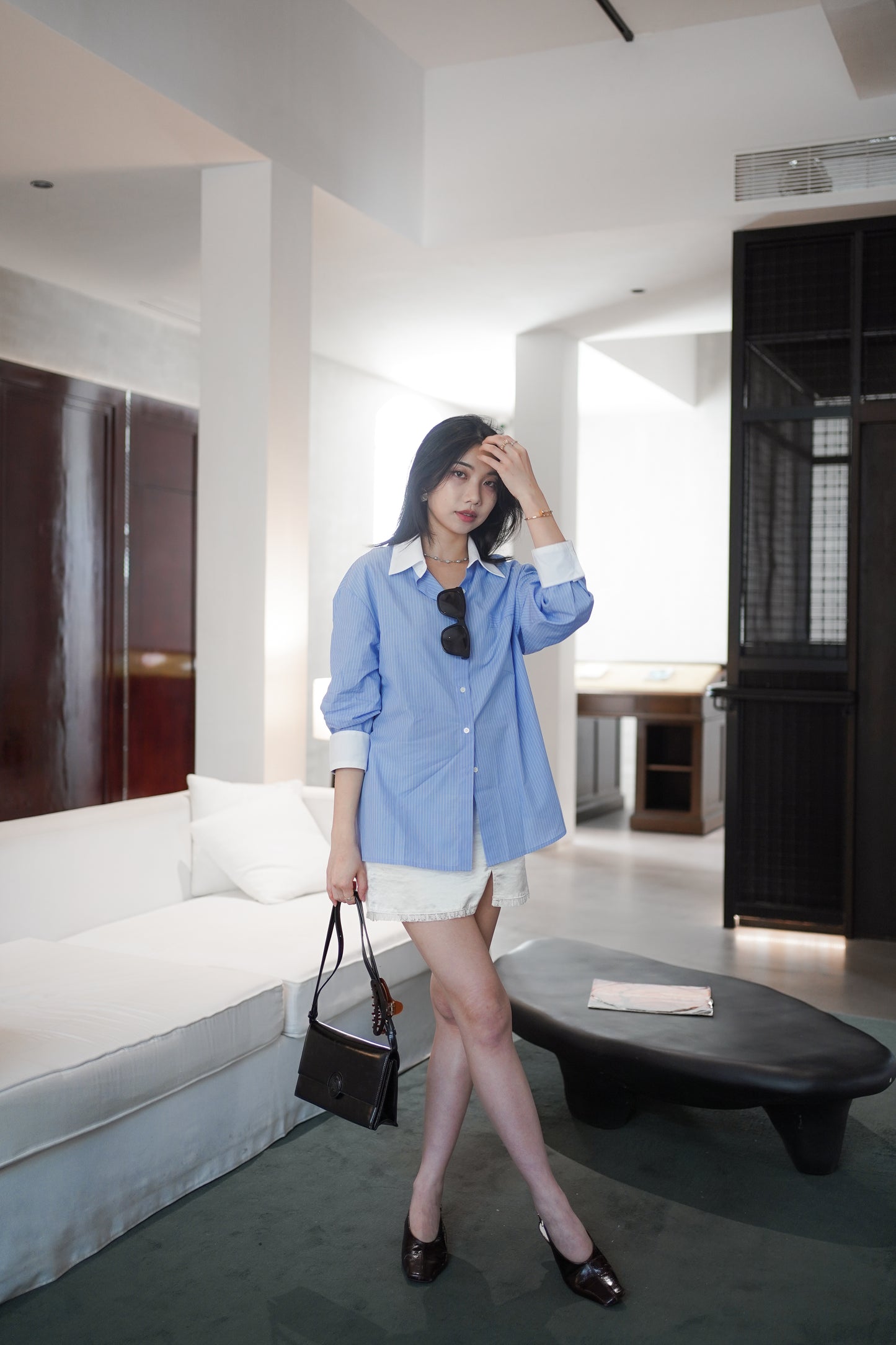 𝐀𝐩𝐫✨  【Kedi Made】 Old Money Stripe Shirt ᵇᵉˢᵗ ⁱᵗᵉᵐ