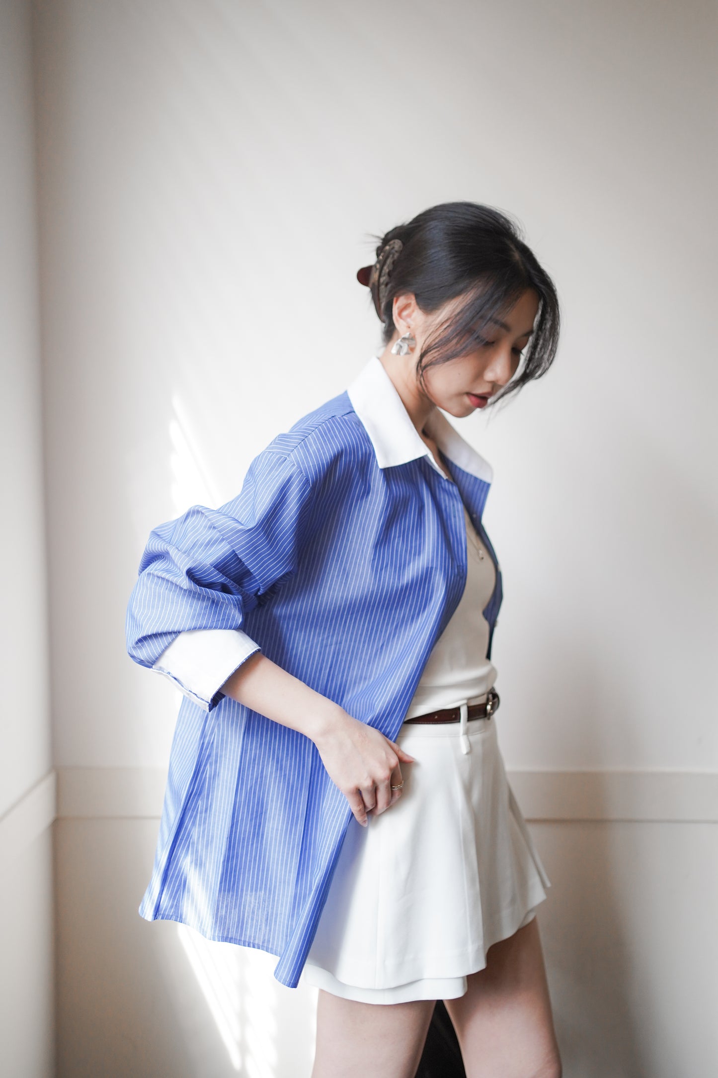 𝐀𝐩𝐫✨  【Kedi Made】 Old Money Stripe Shirt ᵇᵉˢᵗ ⁱᵗᵉᵐ