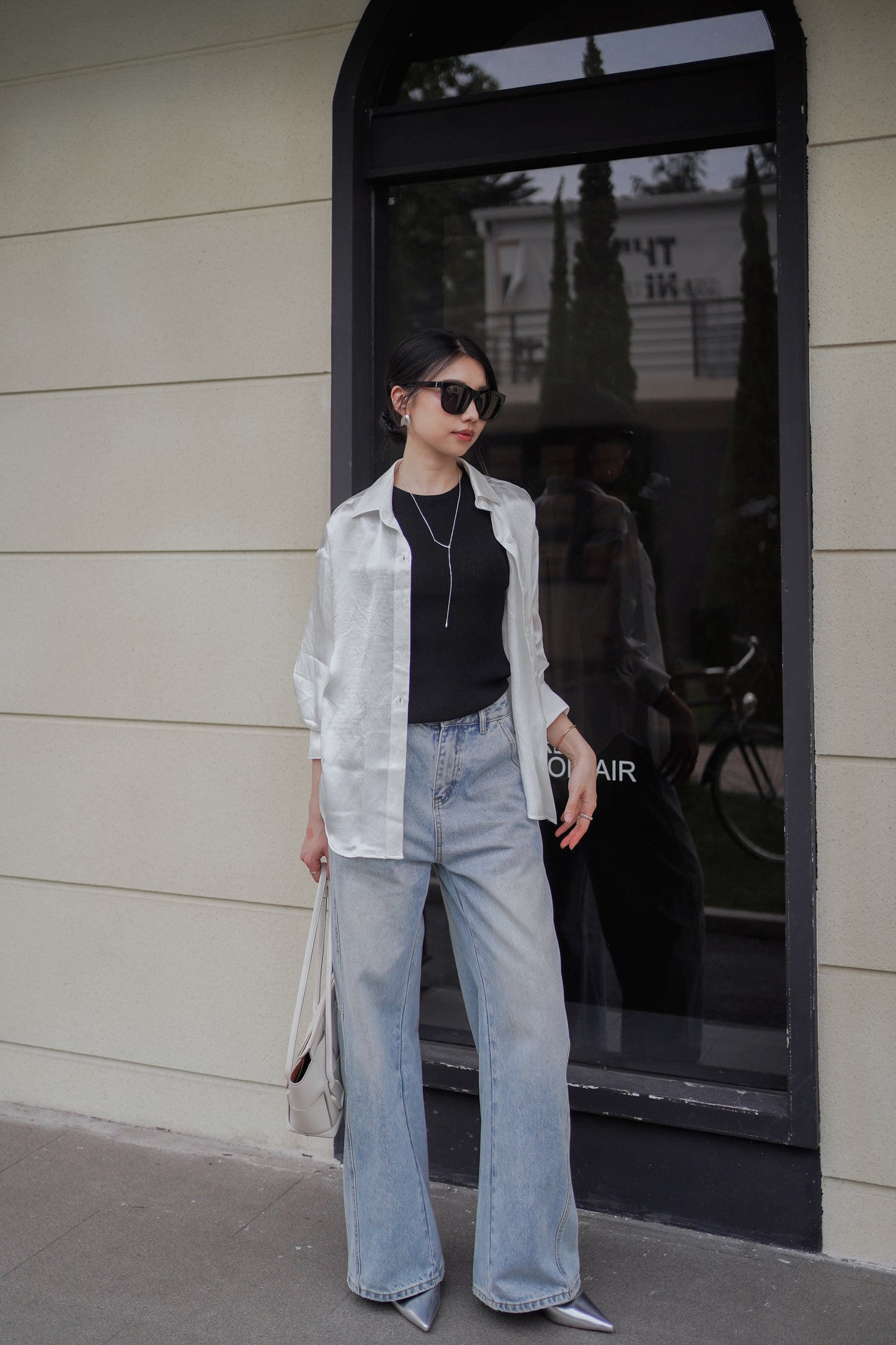 𝐌𝐚𝐲 Satin Silky Blouse
