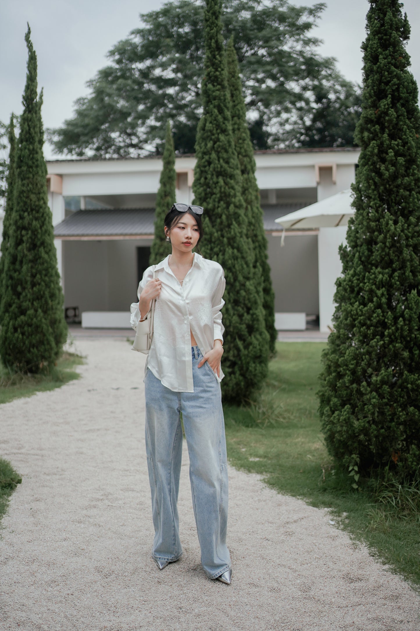 𝐌𝐚𝐲 Satin Silky Blouse